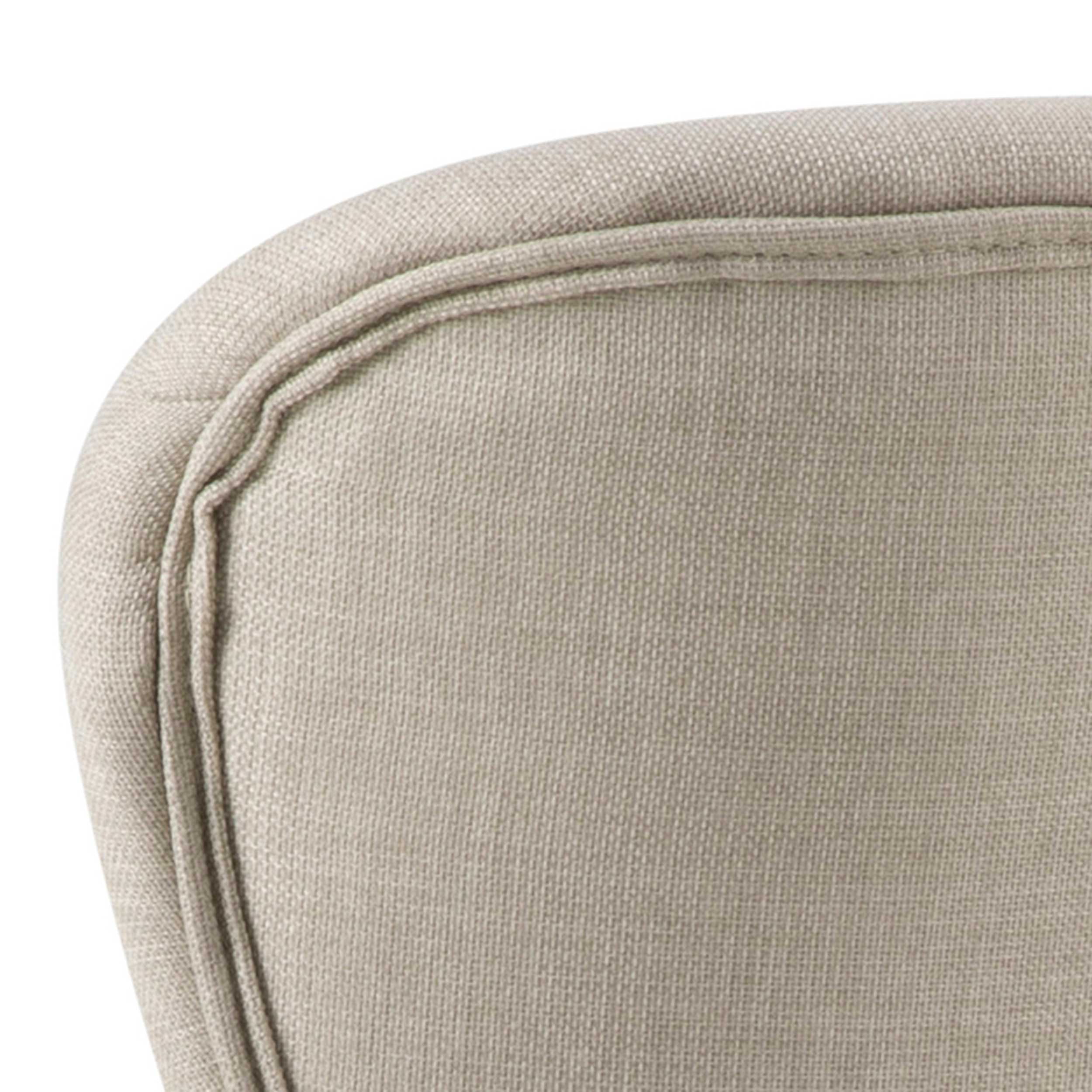 Chaise en tissu Tilda avec pieds obliques - sable/chêne - Image 2