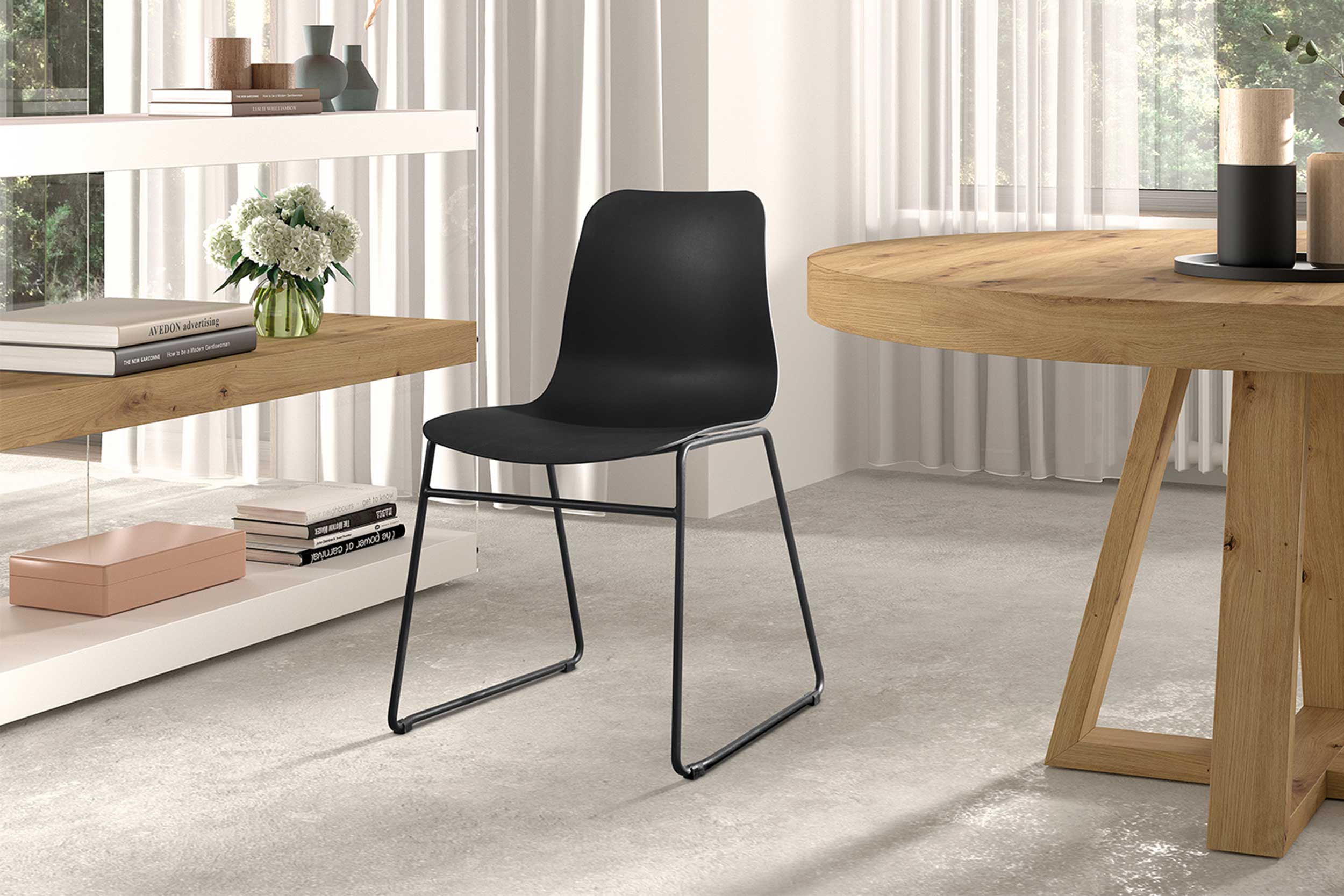 Chaise Marie - noir - Image 7