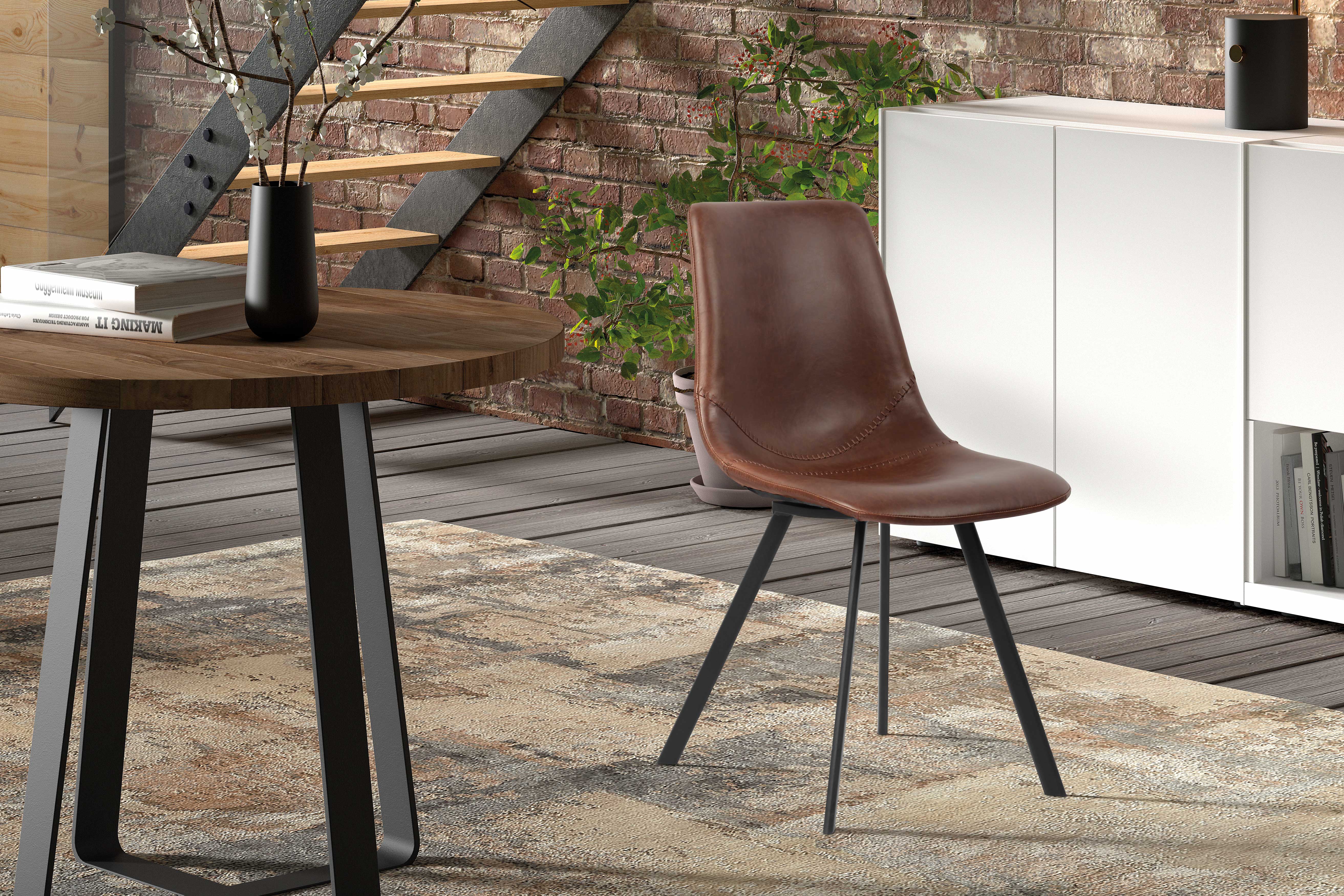 Chaise Norway - brun - Image 5