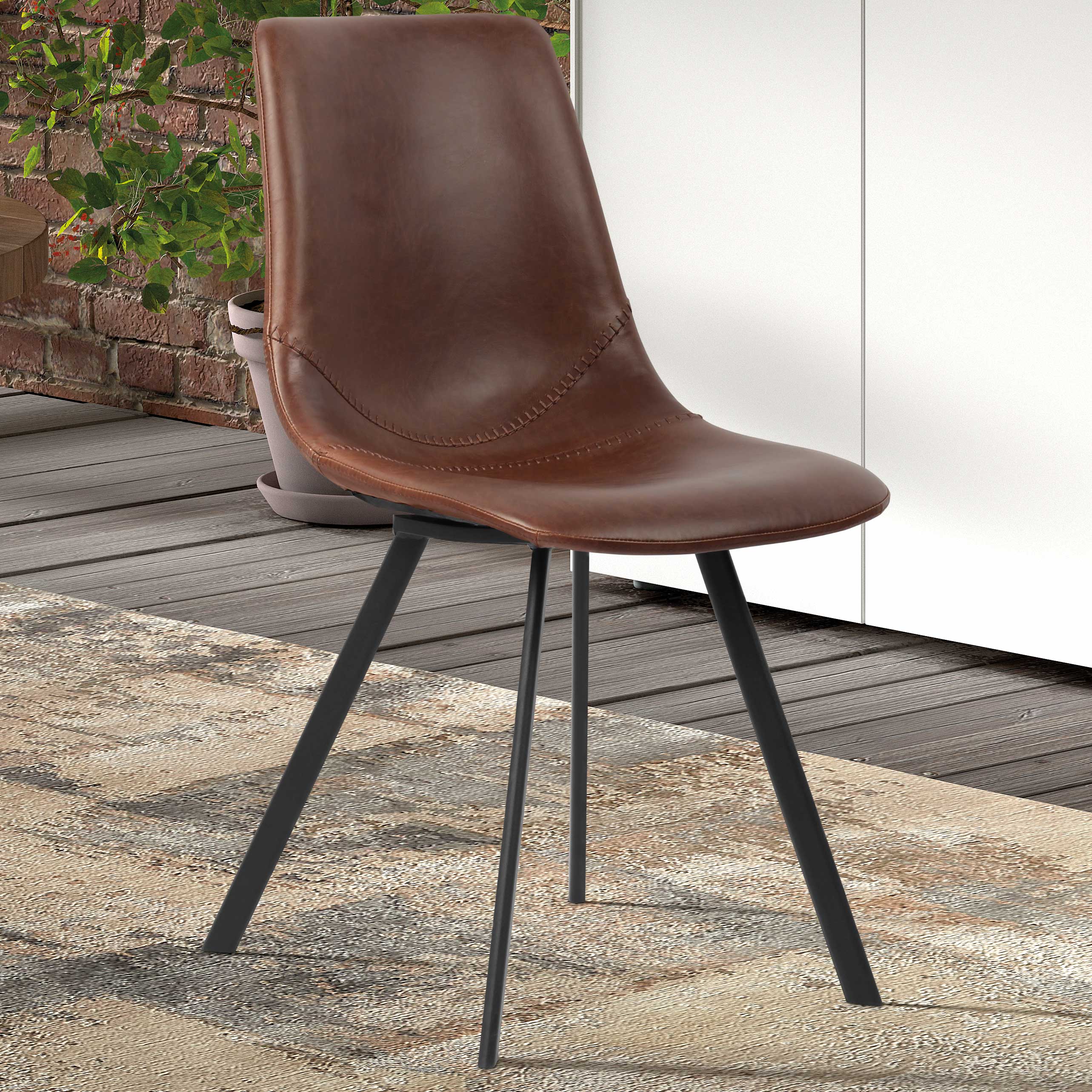 Chaise Norway - brun