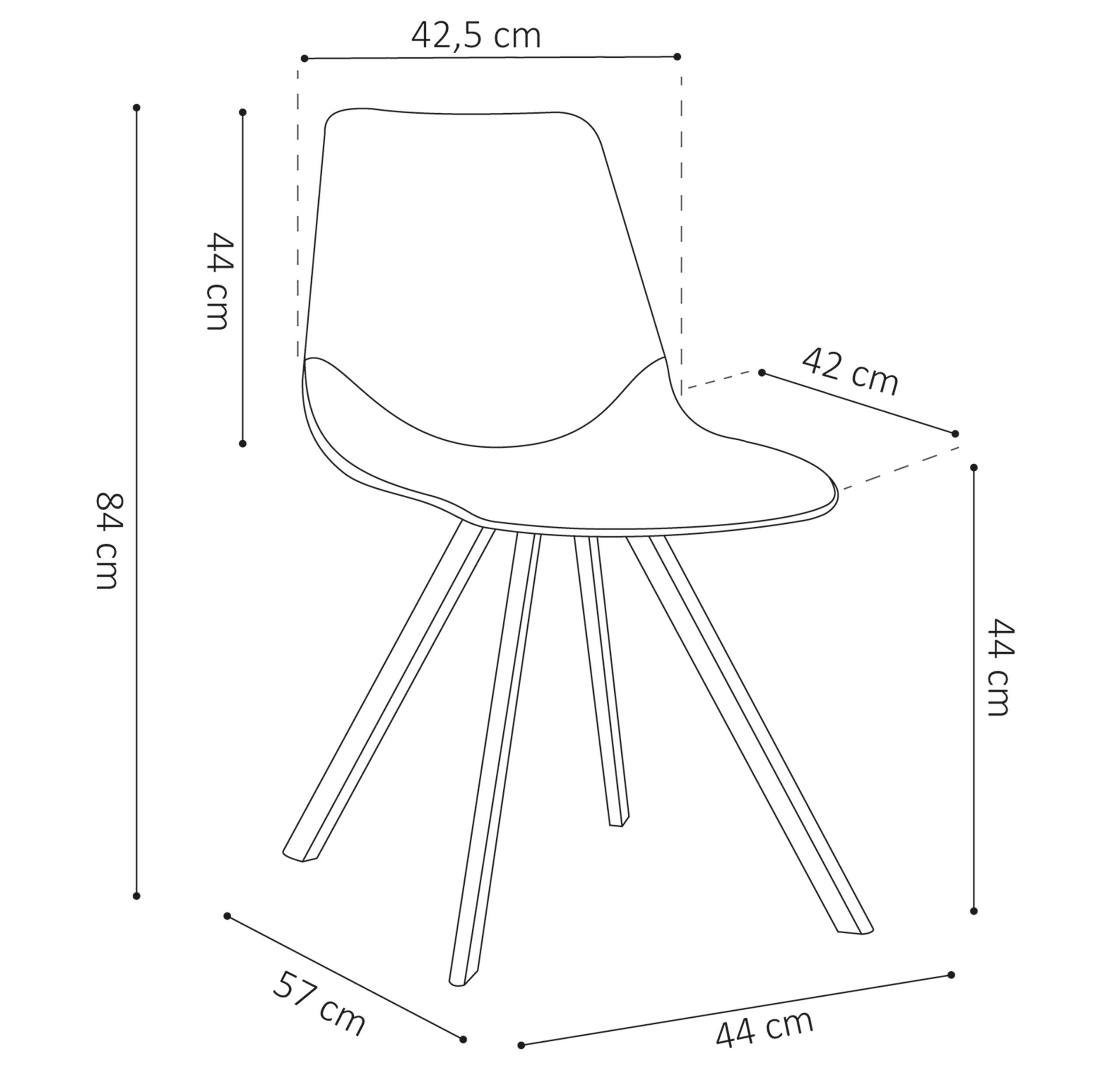 Chaise Norway - gris - Image 2