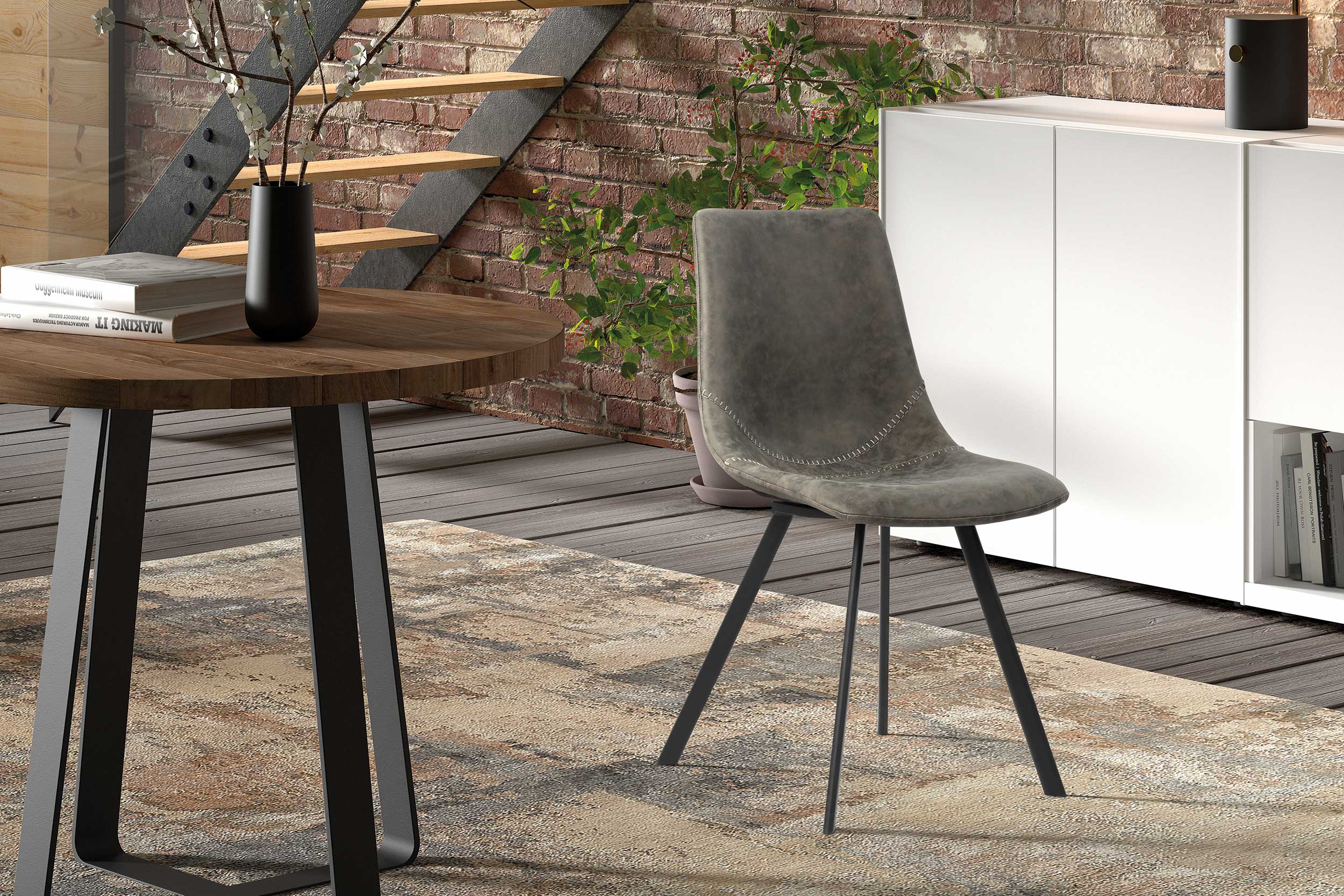 Chaise Norway - gris - Image 5