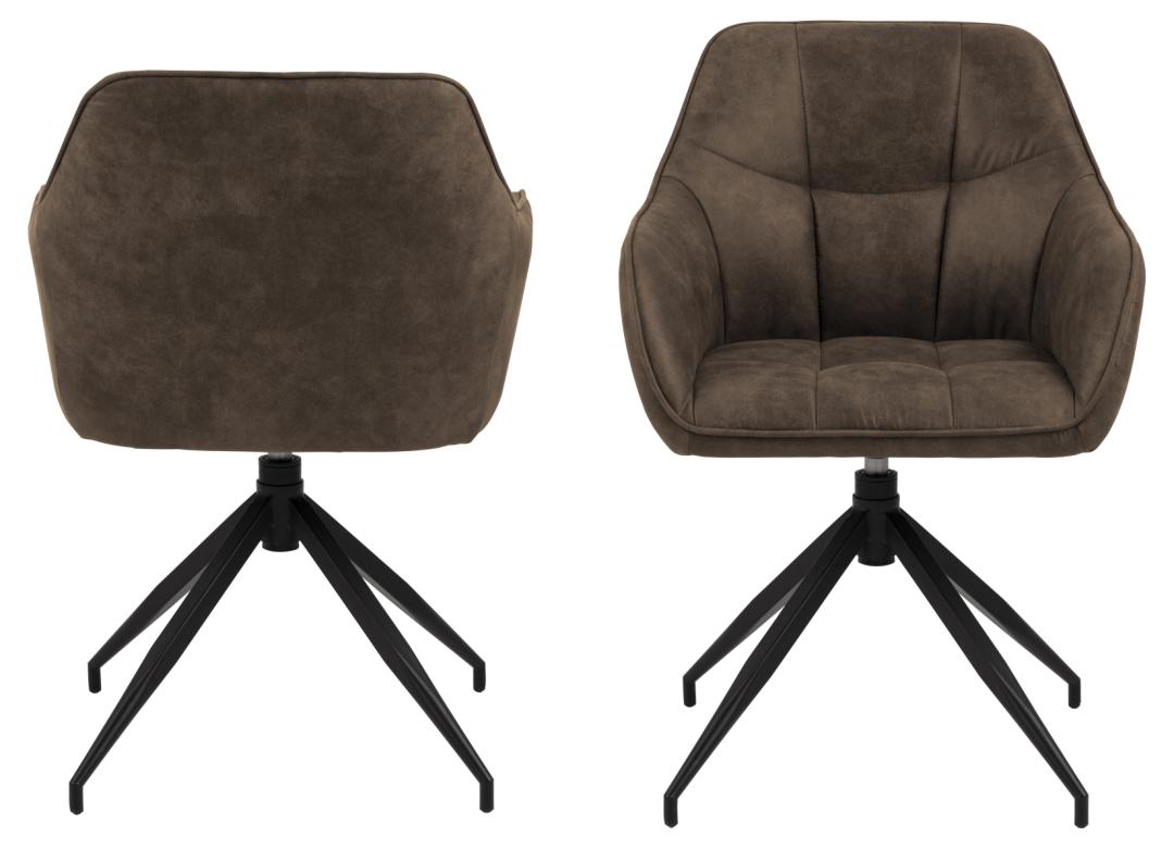 Chaise pivotante Birgen - brun clair - Image 7