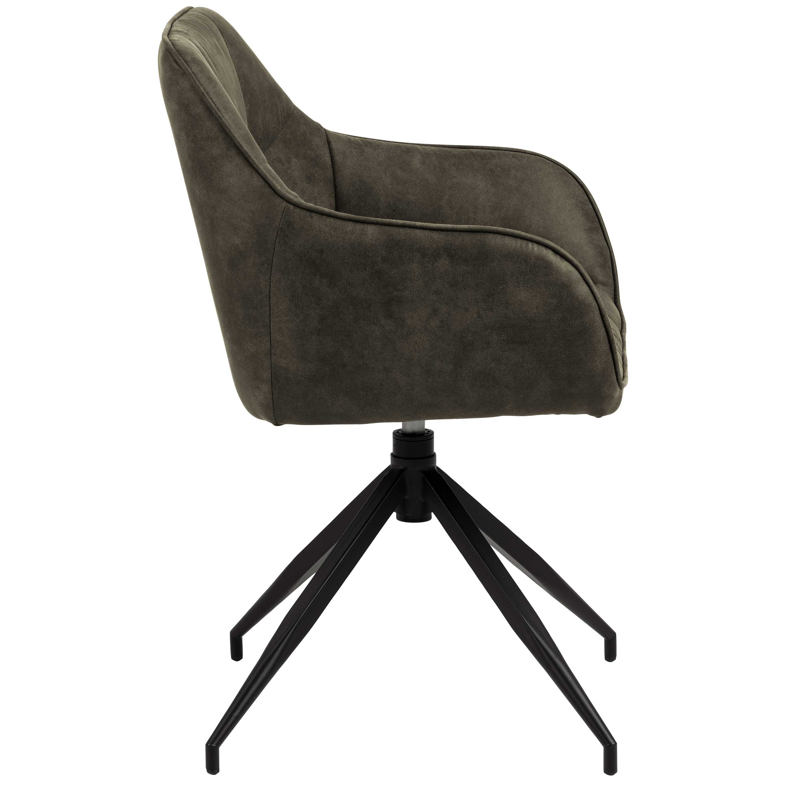 Chaise pivotante Birgen - vert olive - Image 9