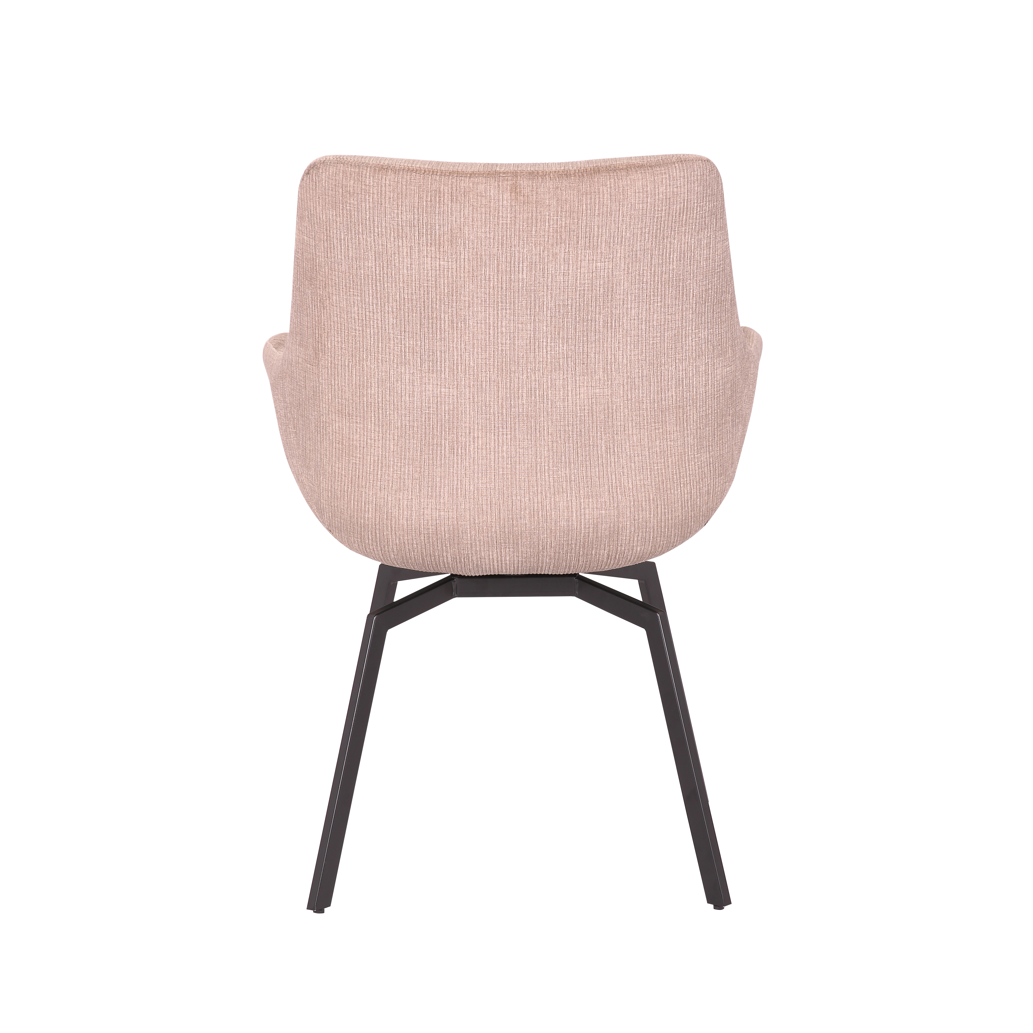 Chaise pivotante Modesta velours côtelé - beige - Image 3