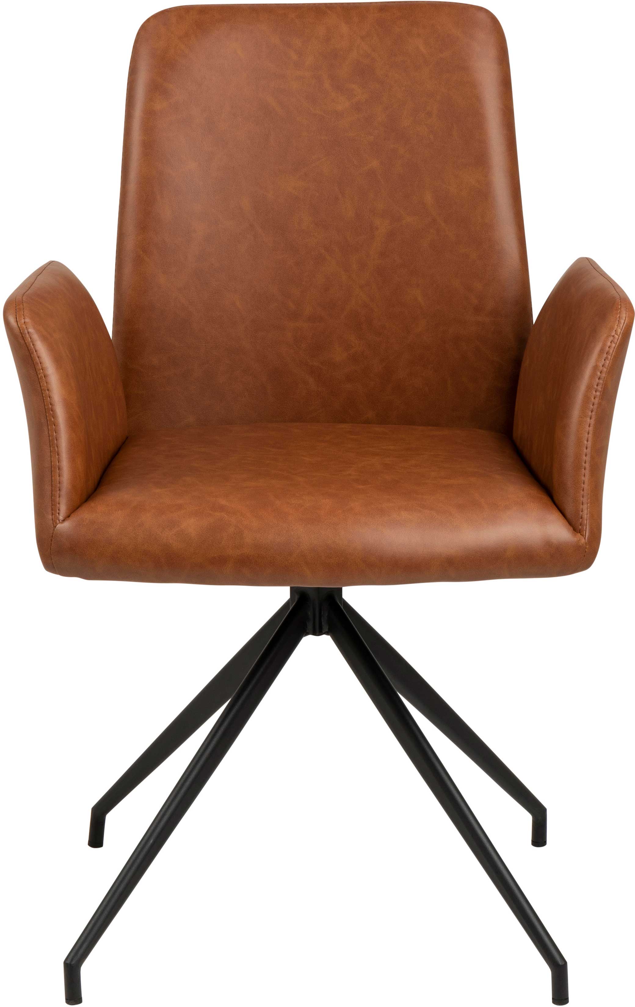 Chaise pivotante Robert - cognac/noir - Image 11