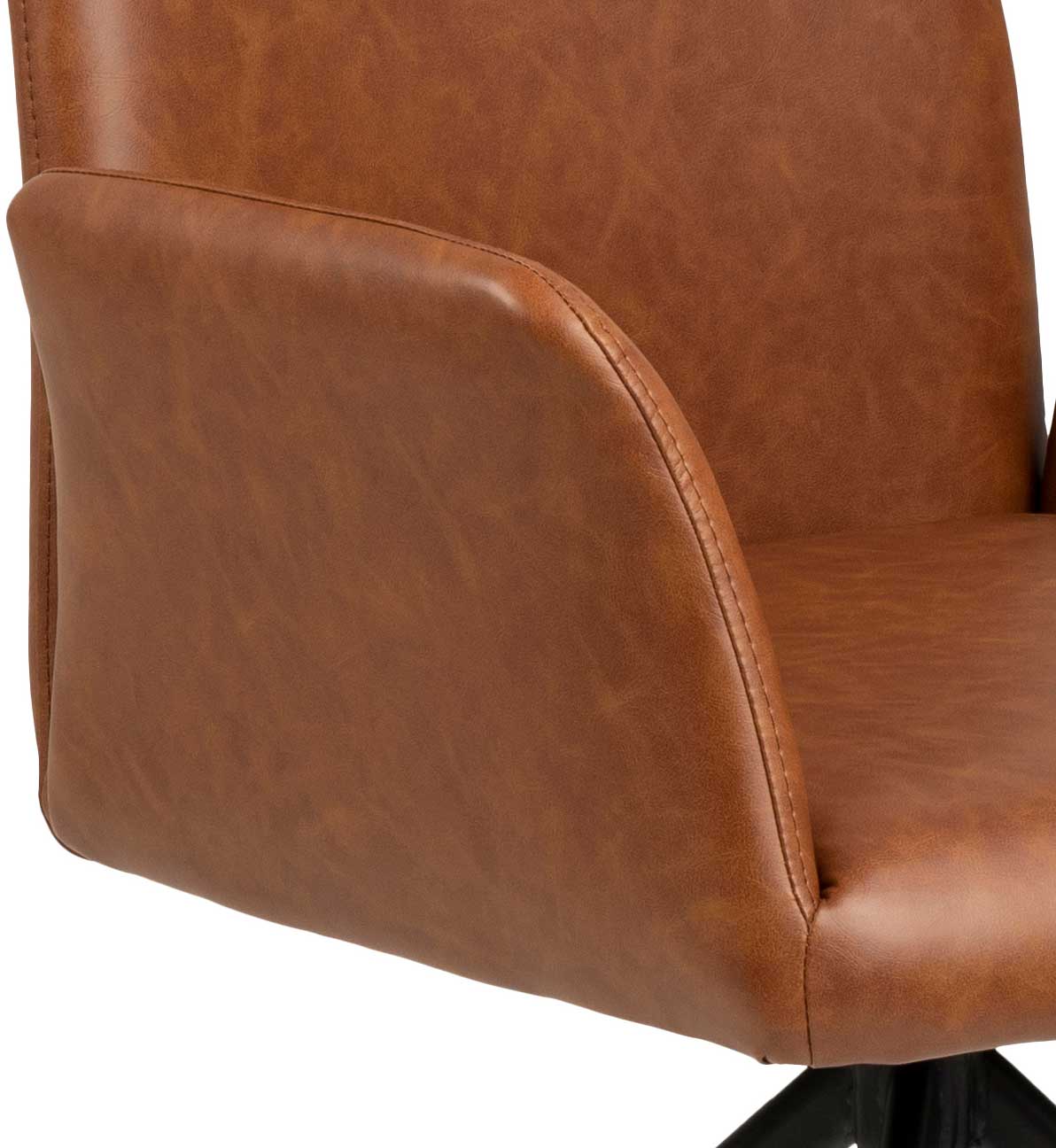 Chaise pivotante Robert - cognac/noir - Image 6