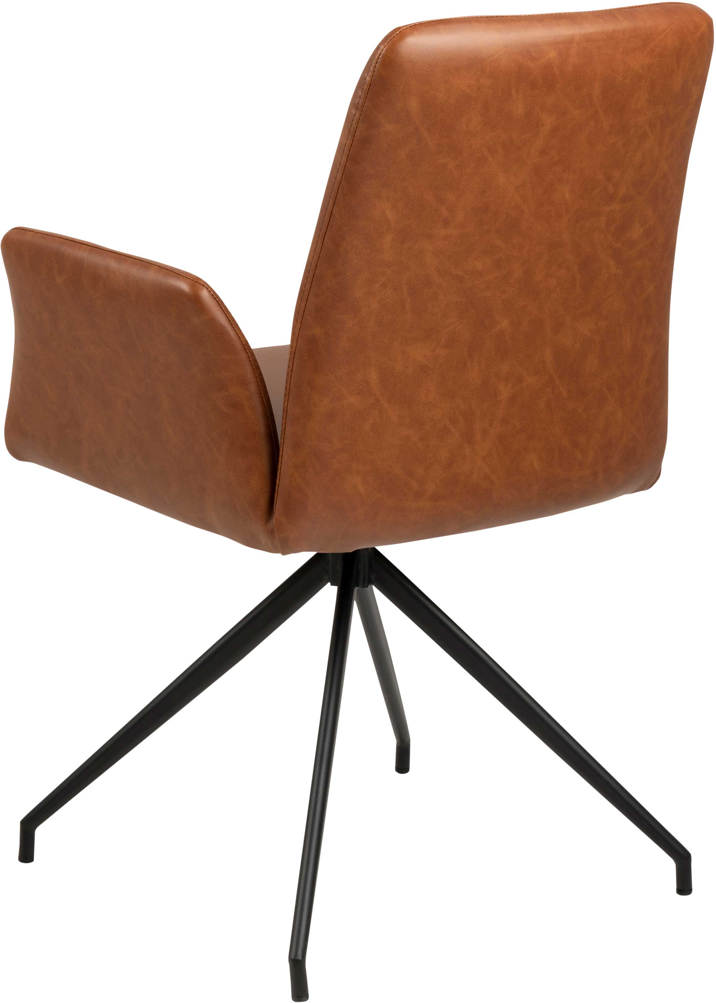 Chaise pivotante Robert - cognac/noir - Image 8