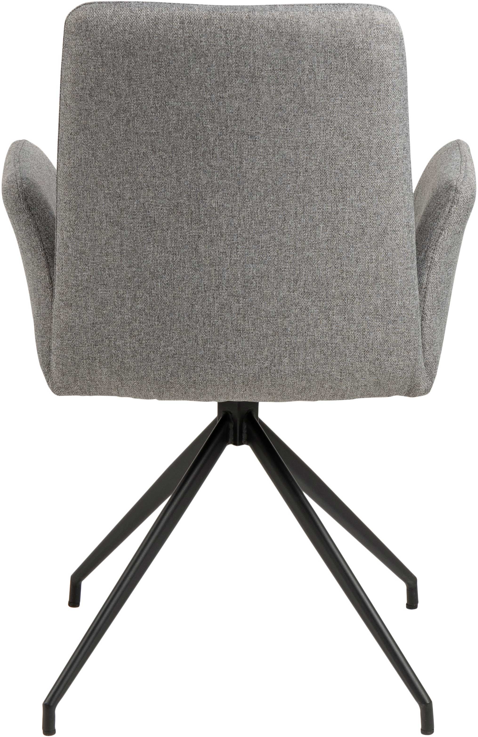 Chaise pivotante Robert - gris clair/noir - Image 6