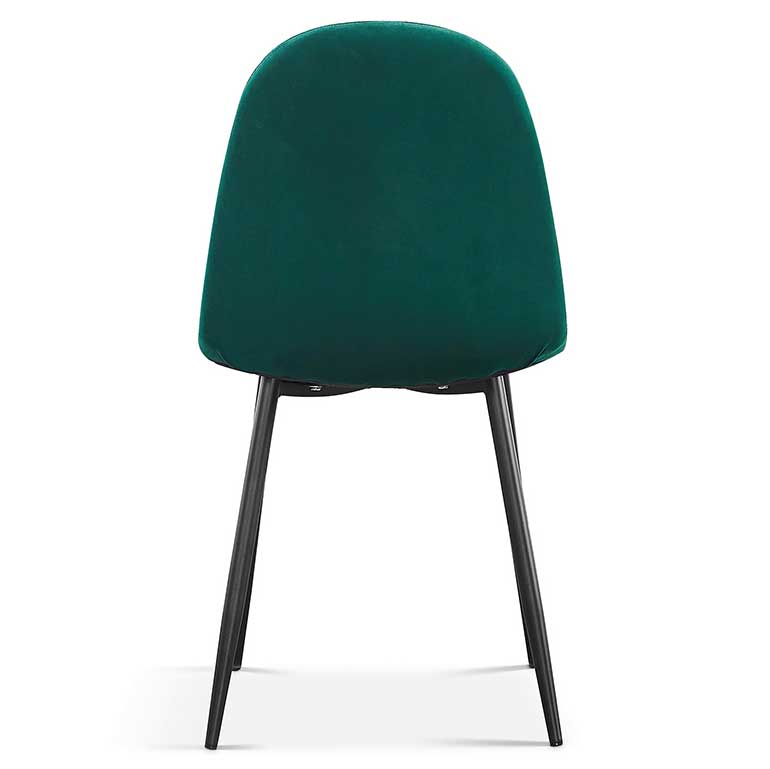 Chaise Valeska velours - vert - Image 2