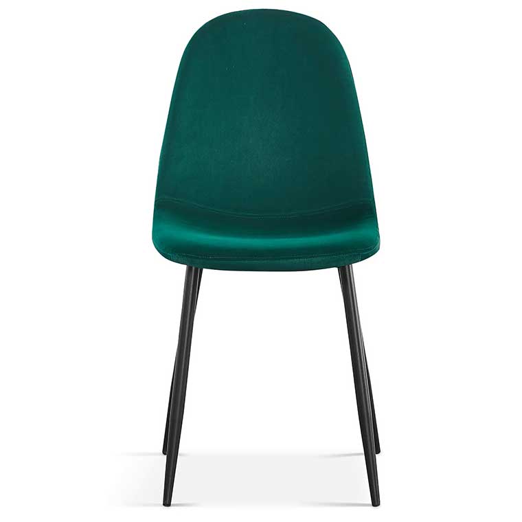 Chaise Valeska velours - vert - Image 4
