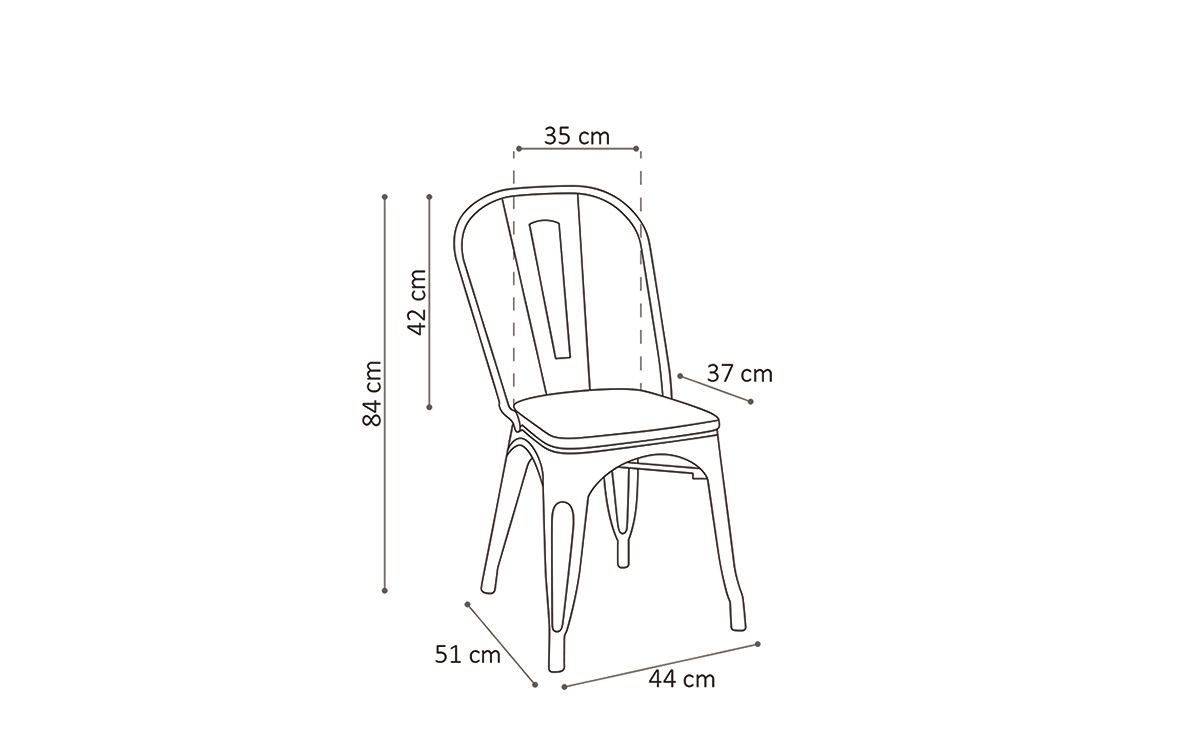 Chaise Victory - noir/brun - Image 2