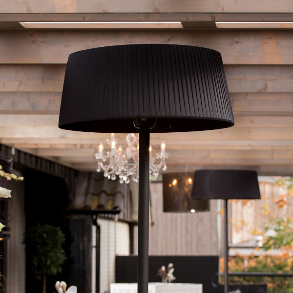 Chauffe-terrasse Alix 74cm modèle debout - noir