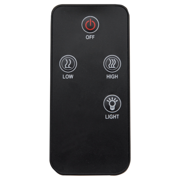 Chauffe-terrasse avec éclairage Alix 50cm pendant - noir - Image 4