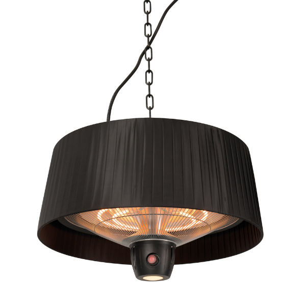 Chauffe-terrasse avec éclairage Alix 50cm pendant - noir - Image 7