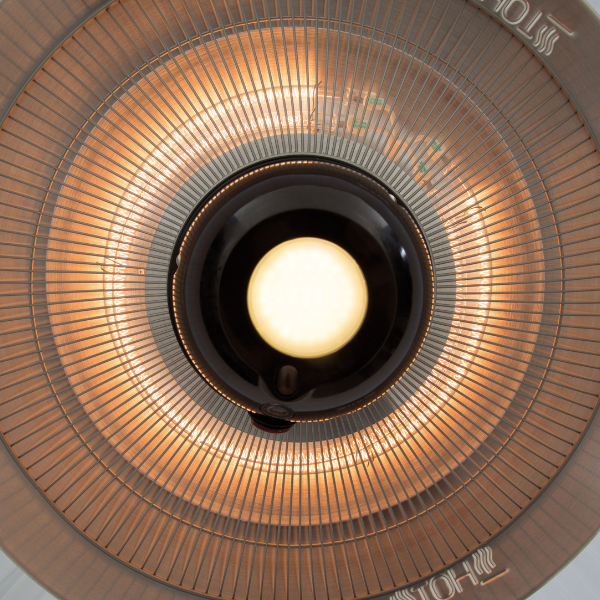 Chauffe-terrasse avec éclairage Alix 74cm pendant - blanc - Image 5