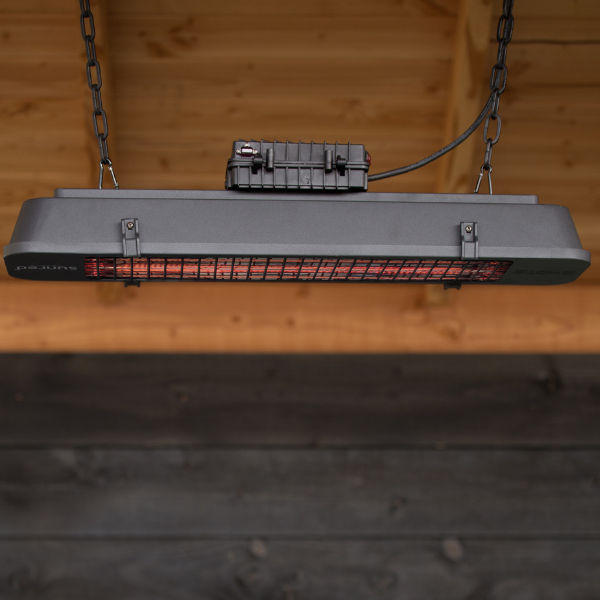 Chauffe-terrasse Isaac 70cm modèle suspendue - noir