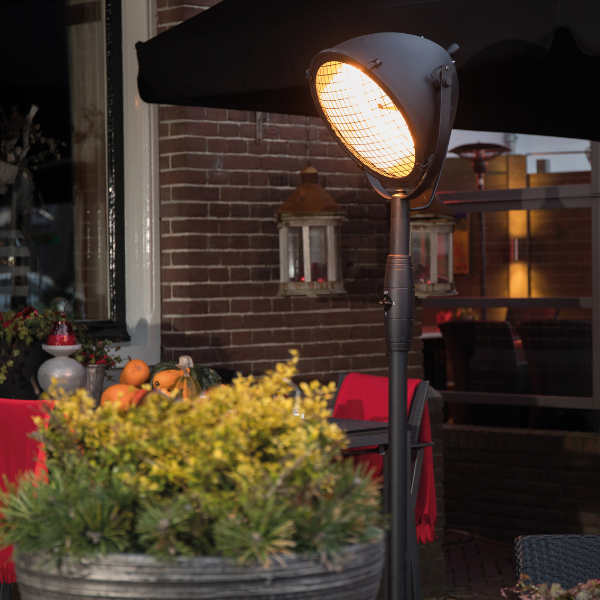 Chauffe-terrasse Mindy 45x210cm modèle debout - noir - Image 2