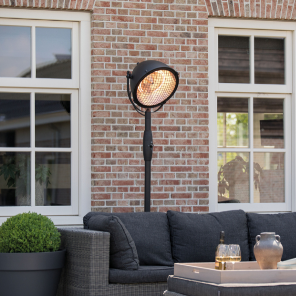 Chauffe-terrasse Mindy 45x210cm modèle debout - noir - Image 3