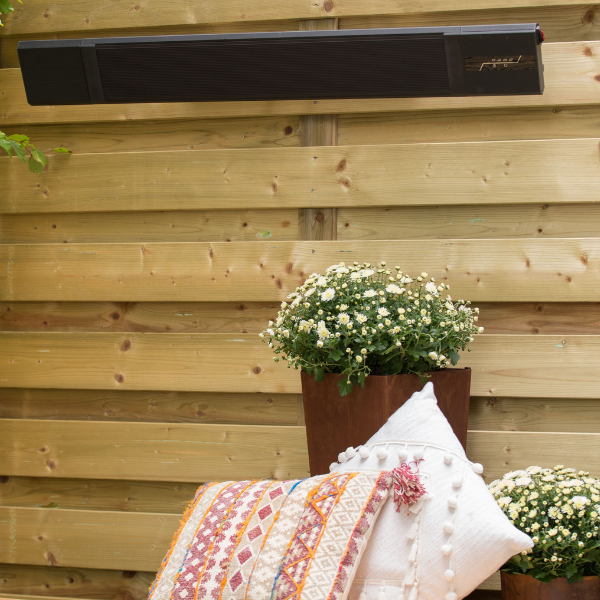 Chauffe-terrasse Neva 109x23cm - noir - Image 3