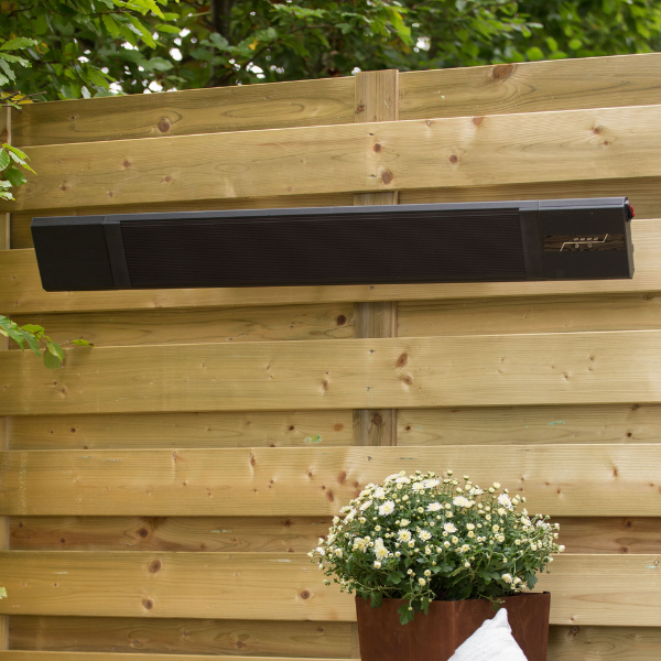 Chauffe-terrasse Neva 109x23cm - noir