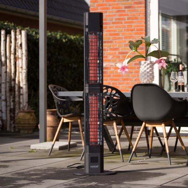 Chauffe-terrasse Umbra 3000Watts modèle tour - noir