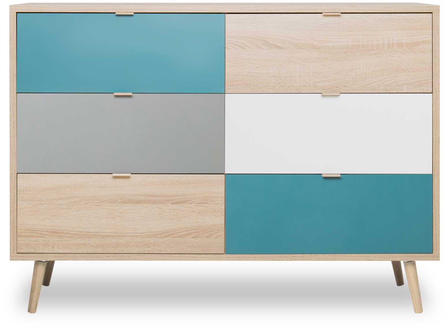 Chiffonnier Cuba 6 tiroirs - Image 4