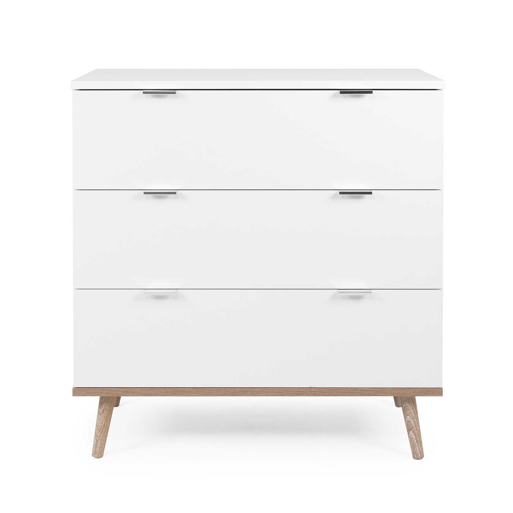 Chiffonnier Göteborg 80cm 3 tiroirs - blanc - Image 2