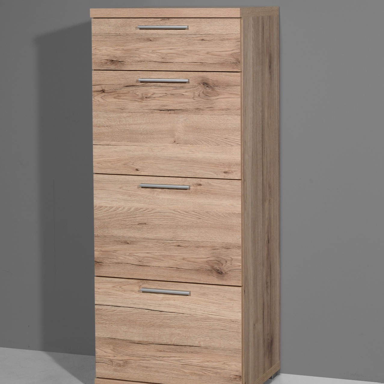 Chiffonnier Tosun 84cm avec 4 tiroirs - chêne