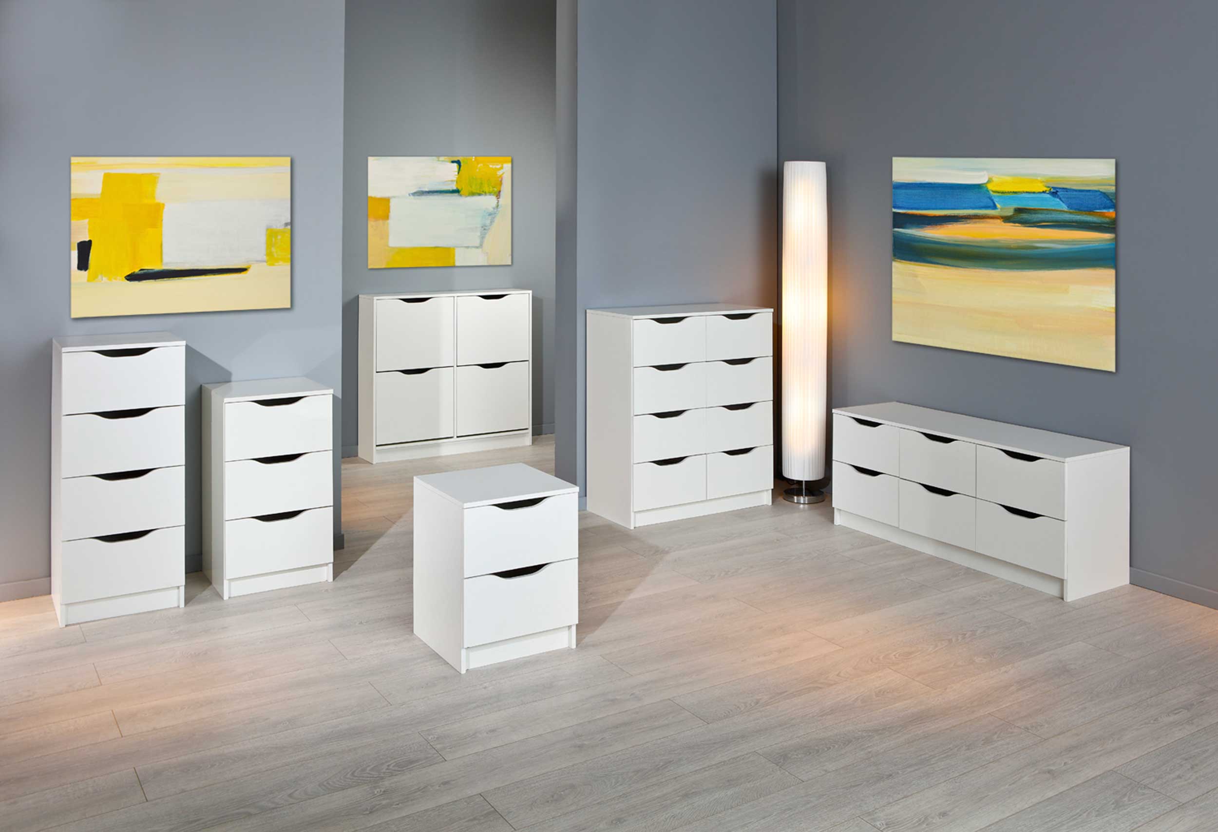 Chiffonnier Westphalen 6 tiroirs - blanc - Image 11