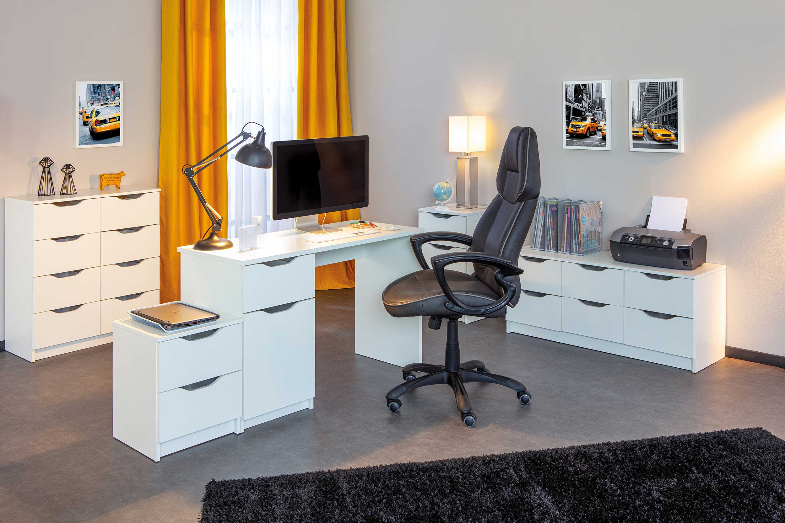 Chiffonnier Westphalen 6 tiroirs - blanc - Image 8