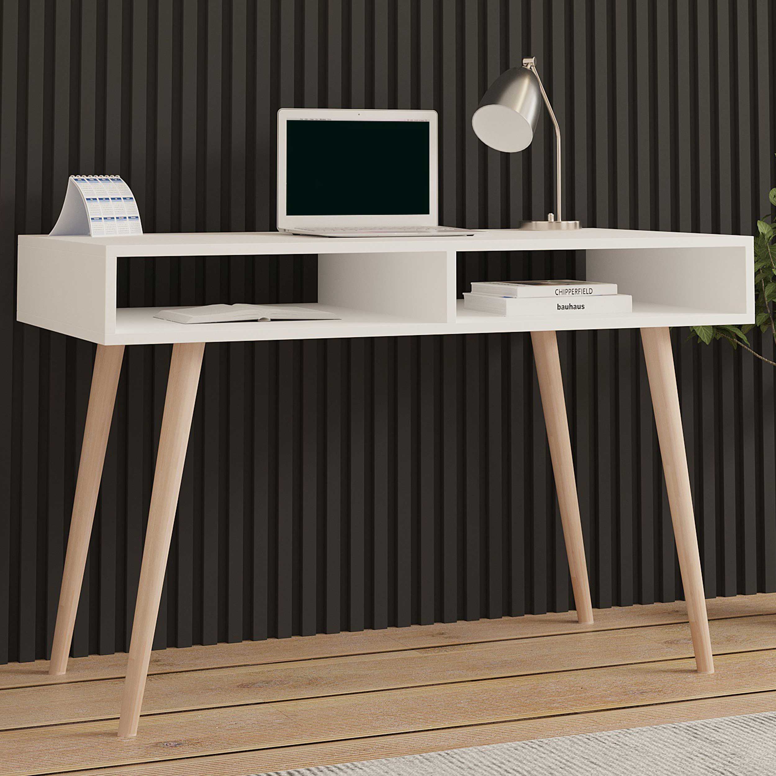 Cisto Bureau d'étude | 100 % MÉLAMINE | Blanc - Image 1