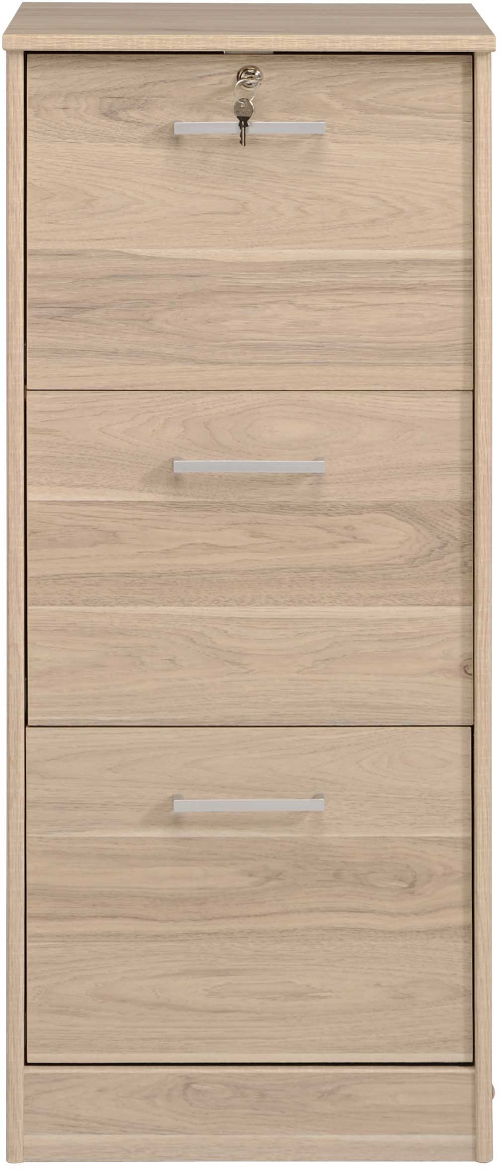 Classeur pour dossiers Ludwig avec serrure - chêne - Image 2