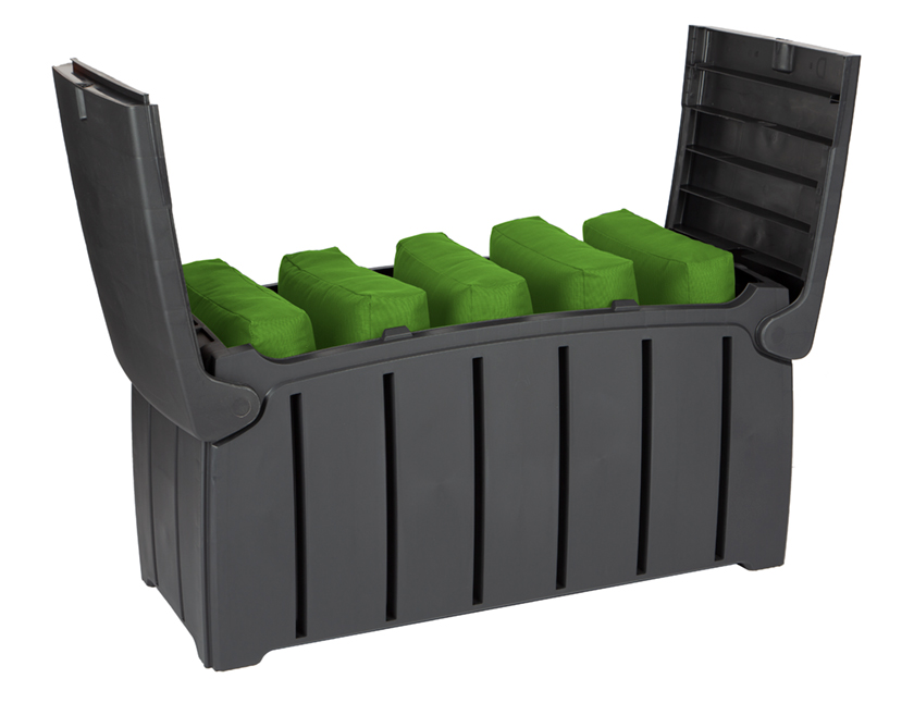 Coffre de rangement Mumbert 300L - anthracite - Image 5