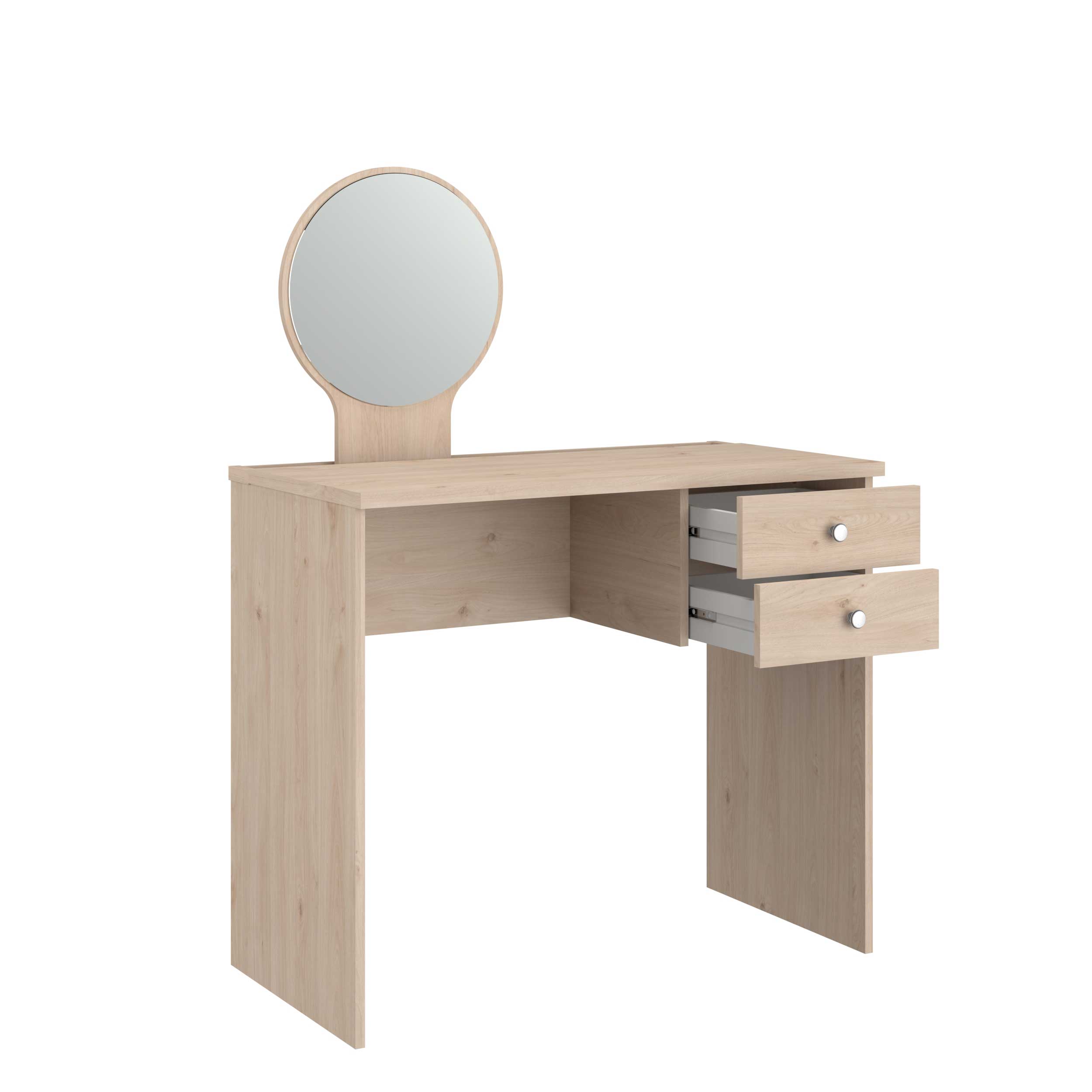 Coiffeuse Betty avec miroir - chêne - Image 3