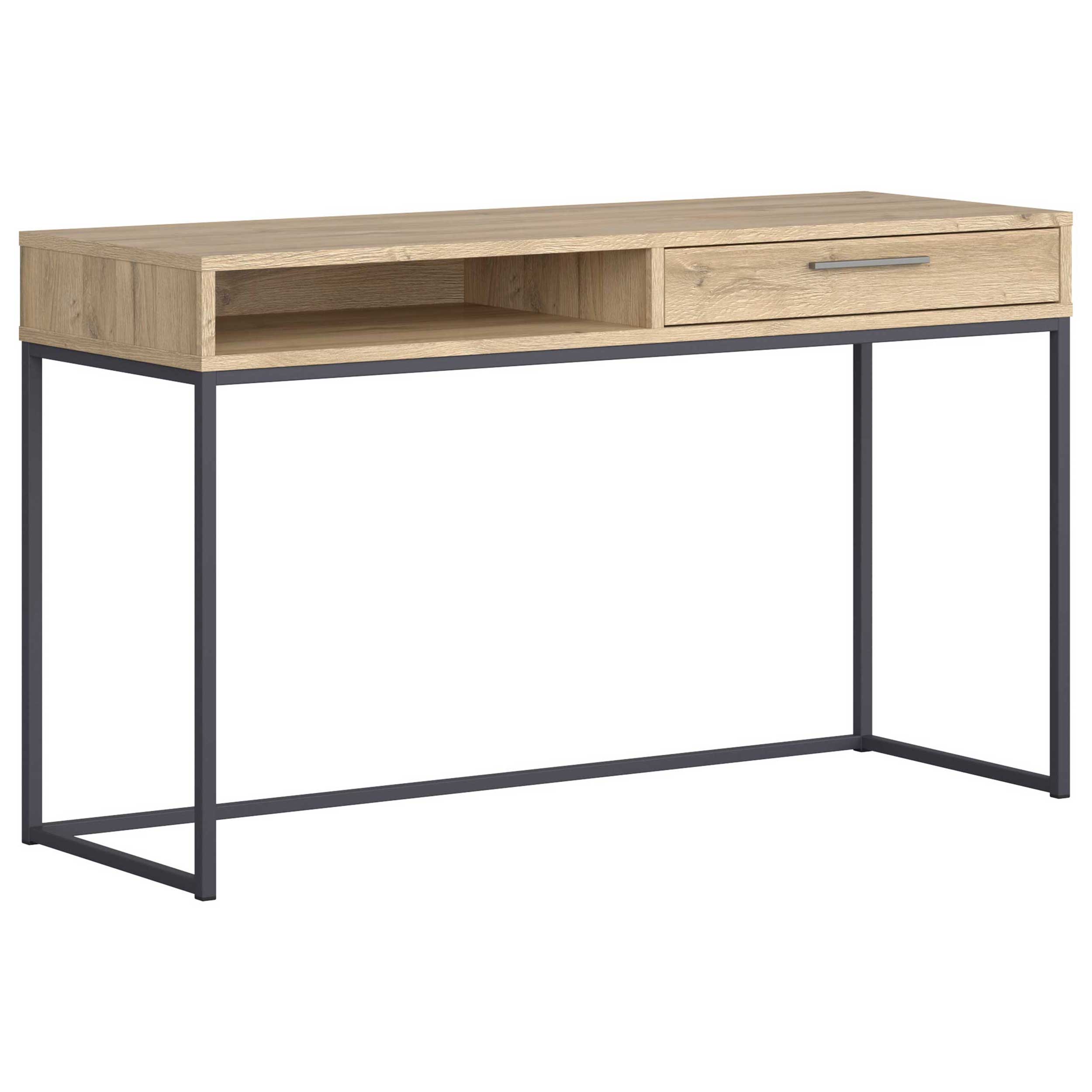 Coiffeuse Chey 130cm, 1 tiroir - chêne clair - Image 5