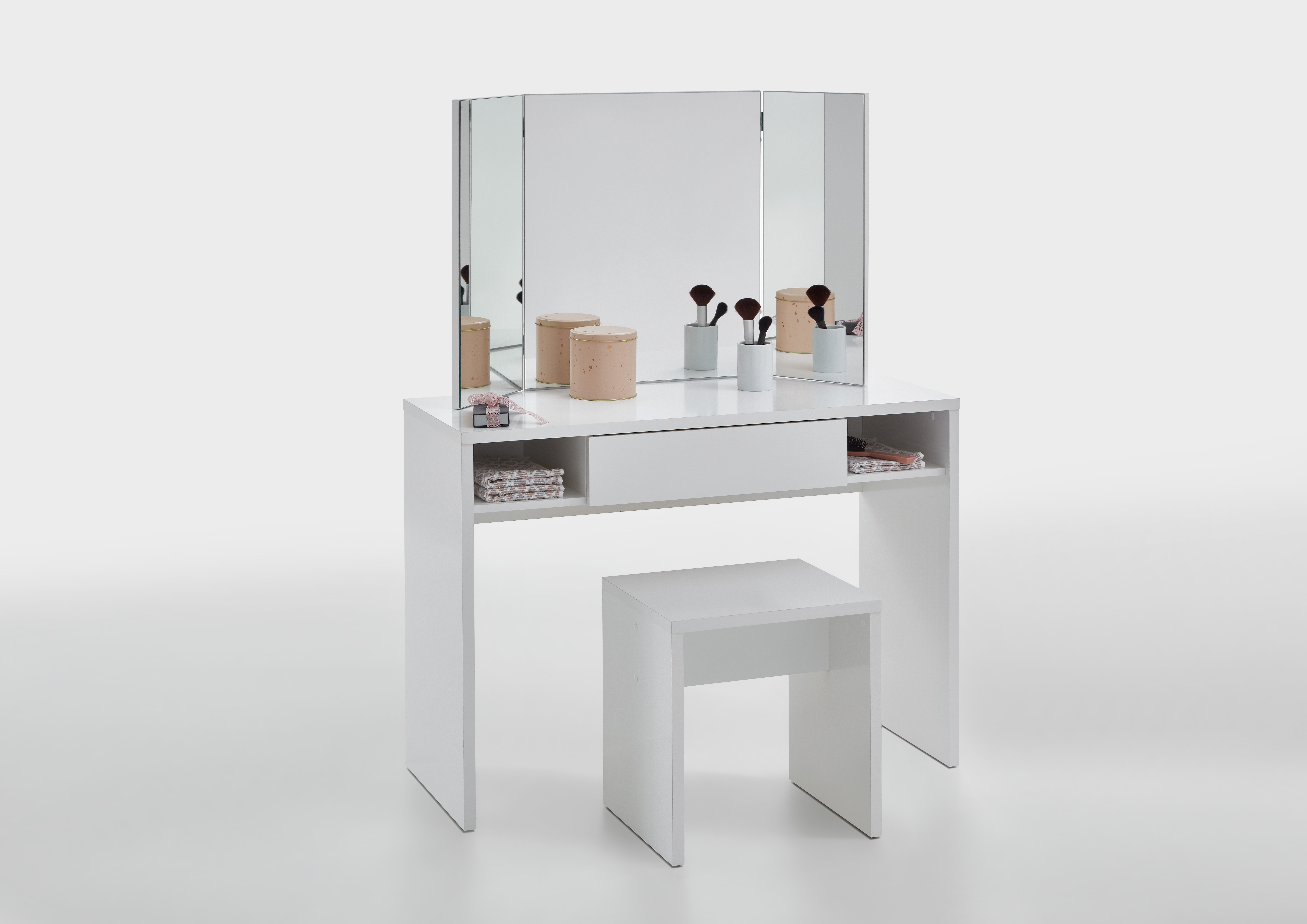 Coiffeuse Schminki - blanc - Image 6