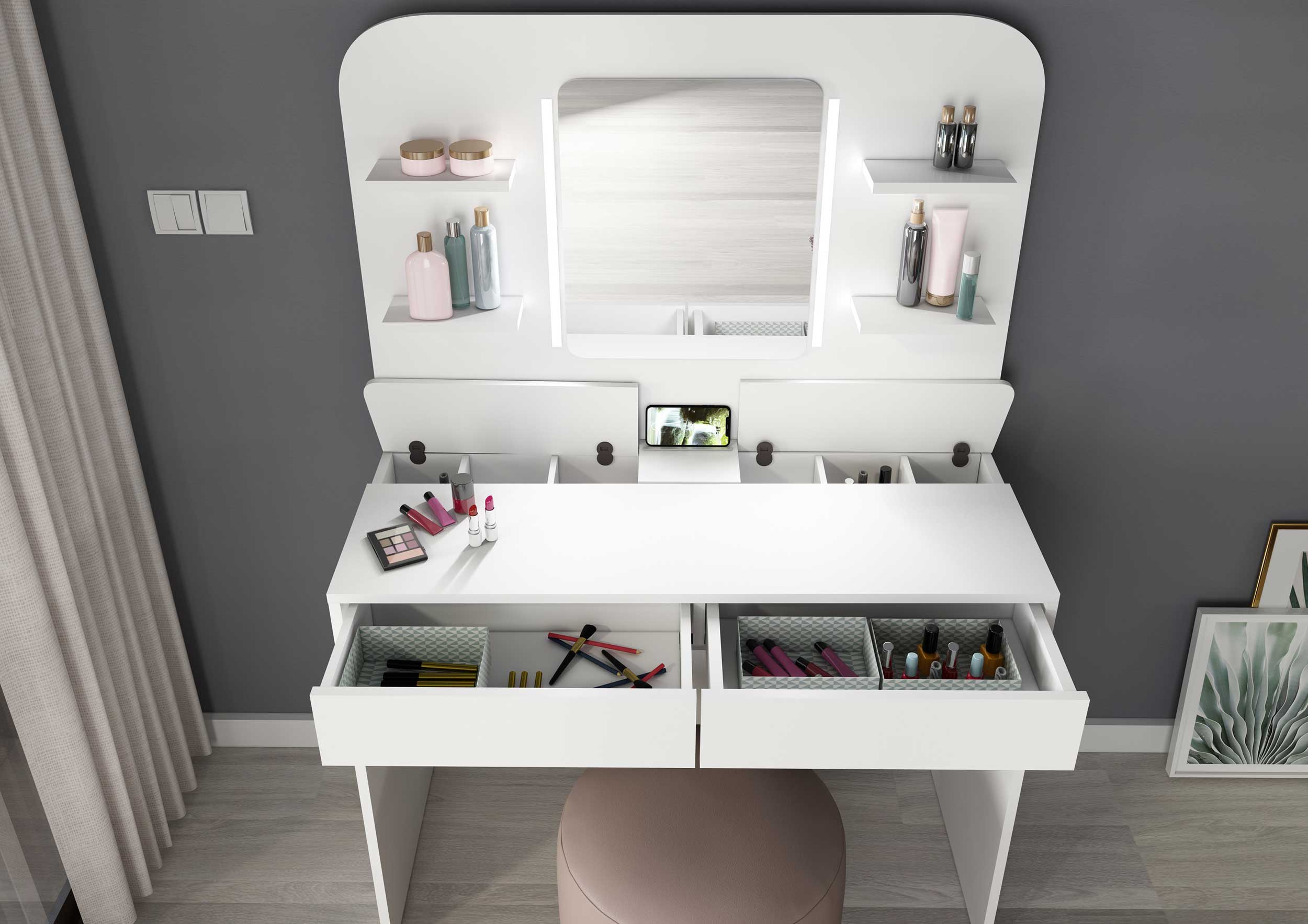 Coiffeuse Secret - blanc - Image 6