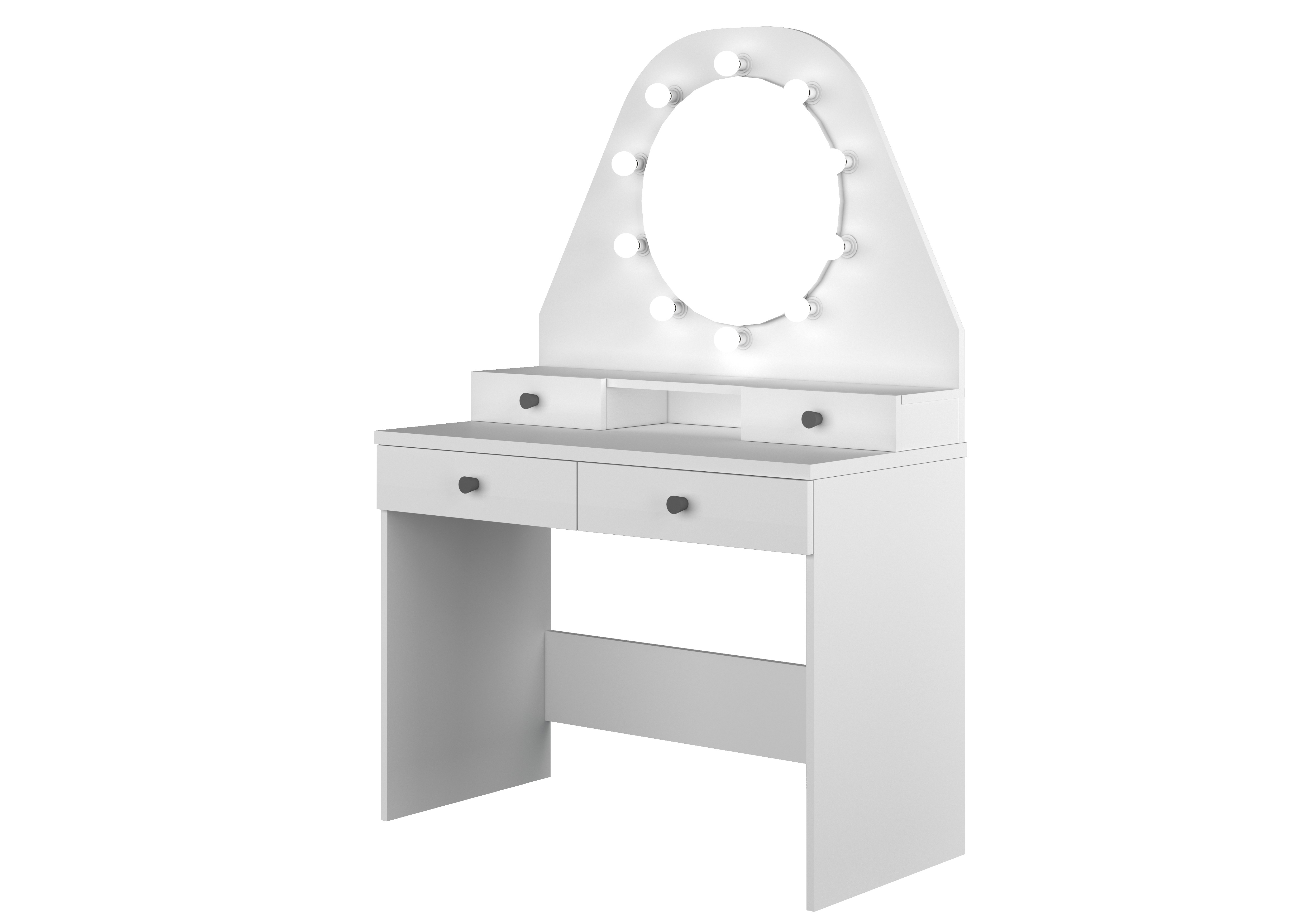 Coiffeuse Star avec éclairage - blanc - Image 4