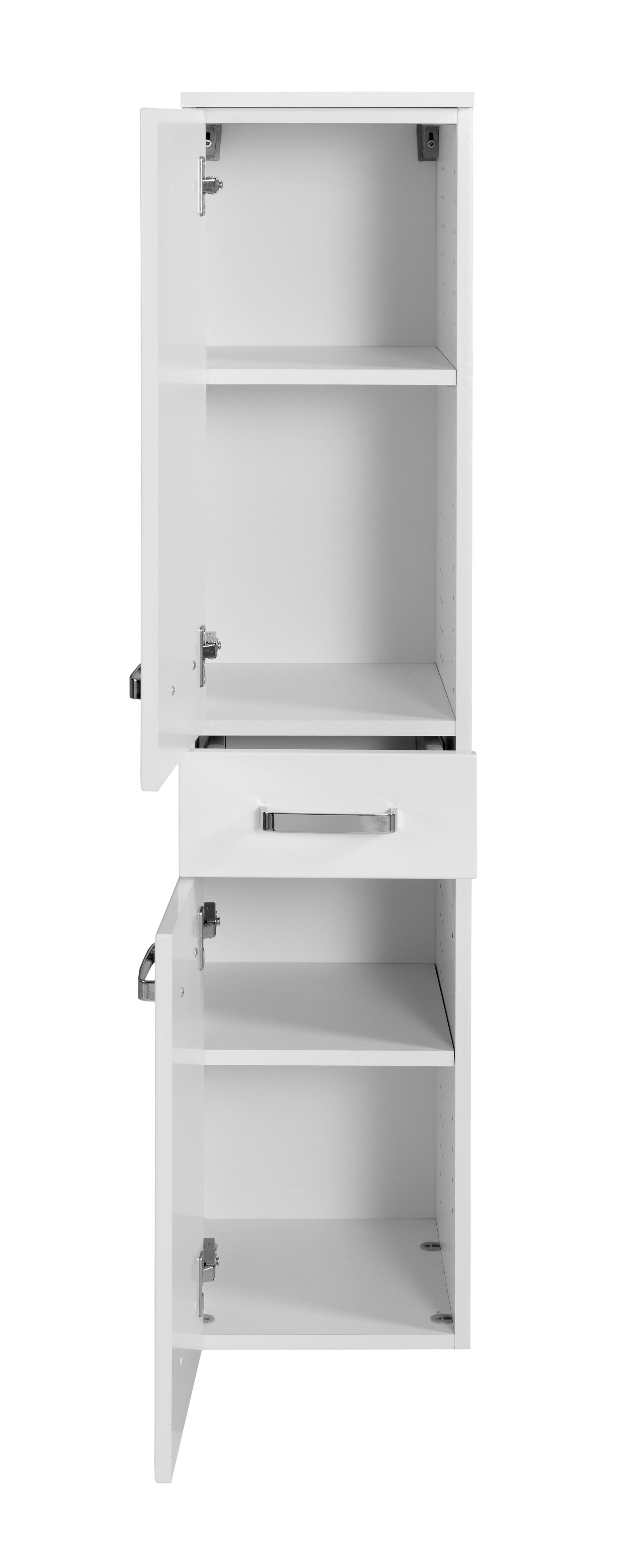 Colonne Bobbi basse 30cm 2 portes et 1 tiroir - blanc - Image 7