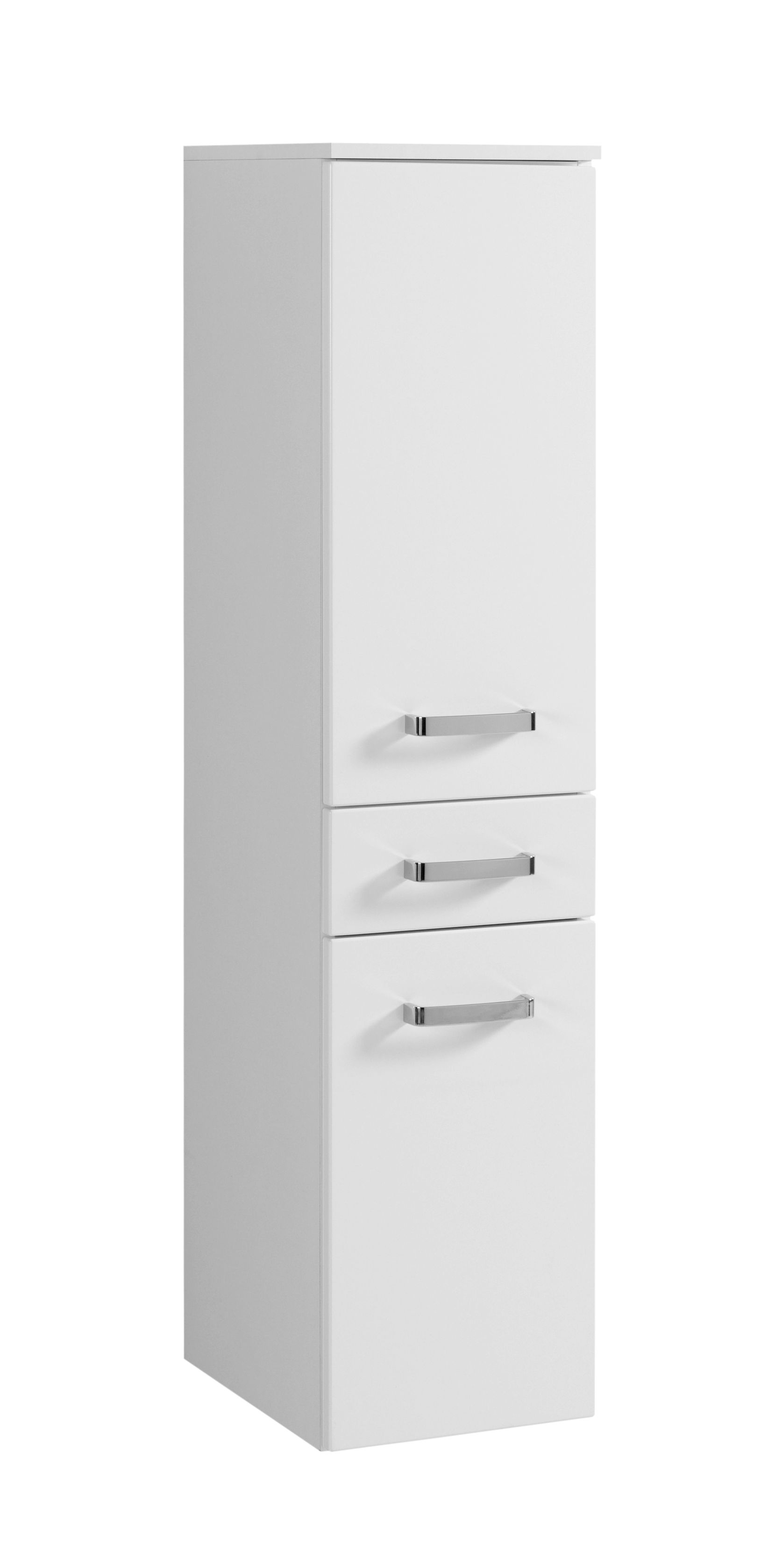 Colonne Bobbi basse 30cm 2 portes et 1 tiroir - blanc - Image 8