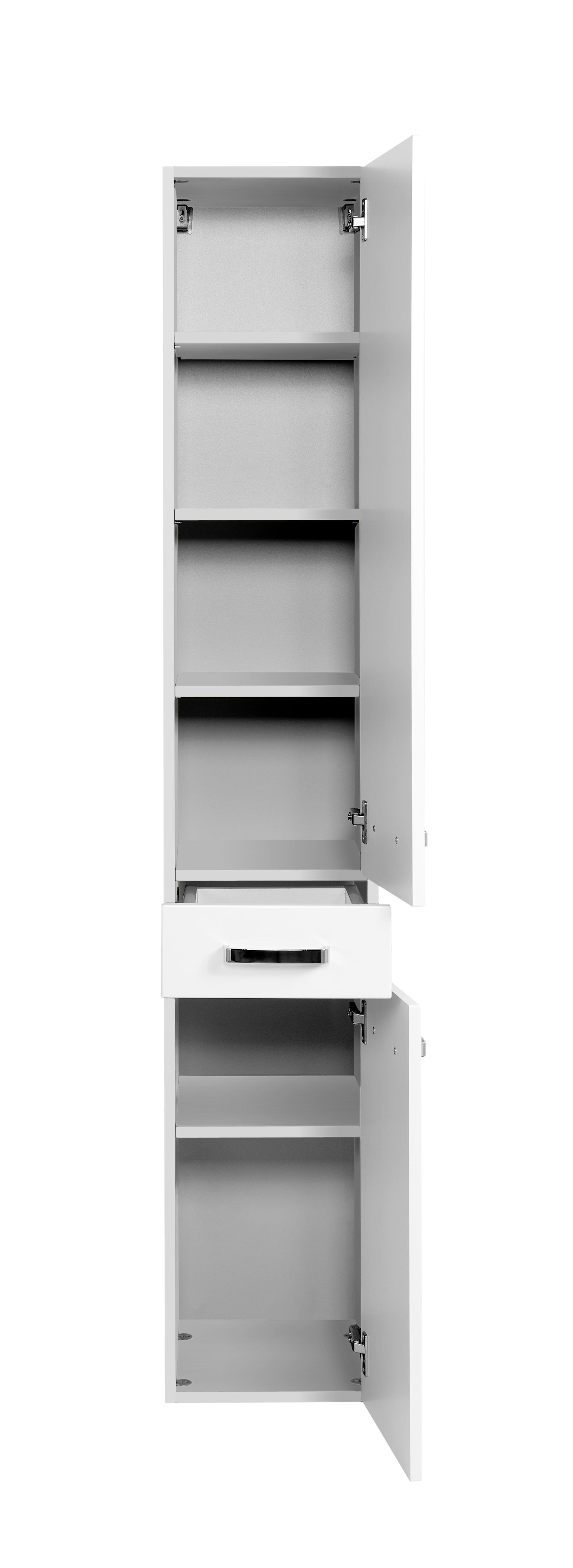 Colonne Bobbi haute 30cm 2 portes et 1 tiroir - blanc - Image 6