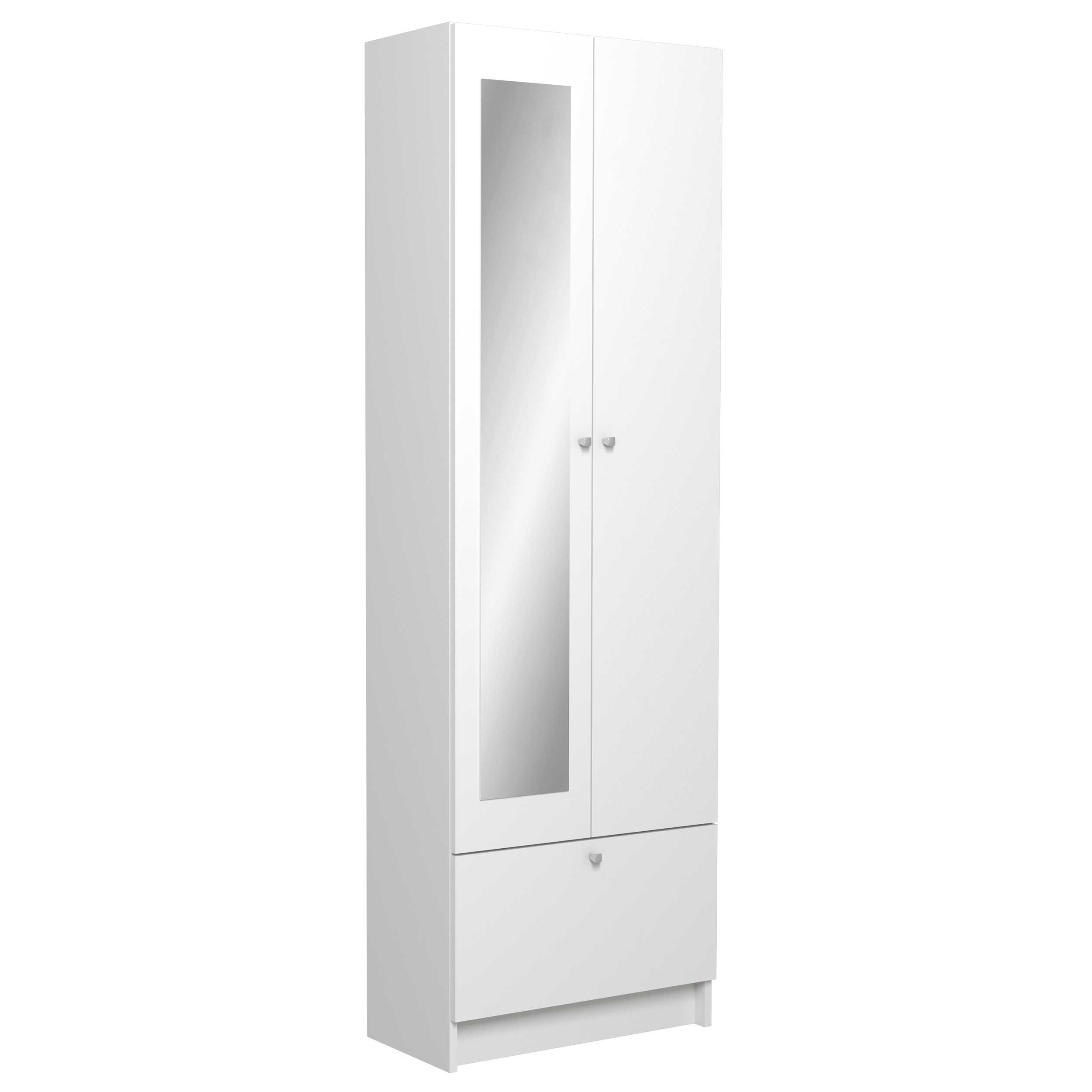 Colonne de salle de bains Fares 59cm à 2 portes & 1 tiroir - blanc