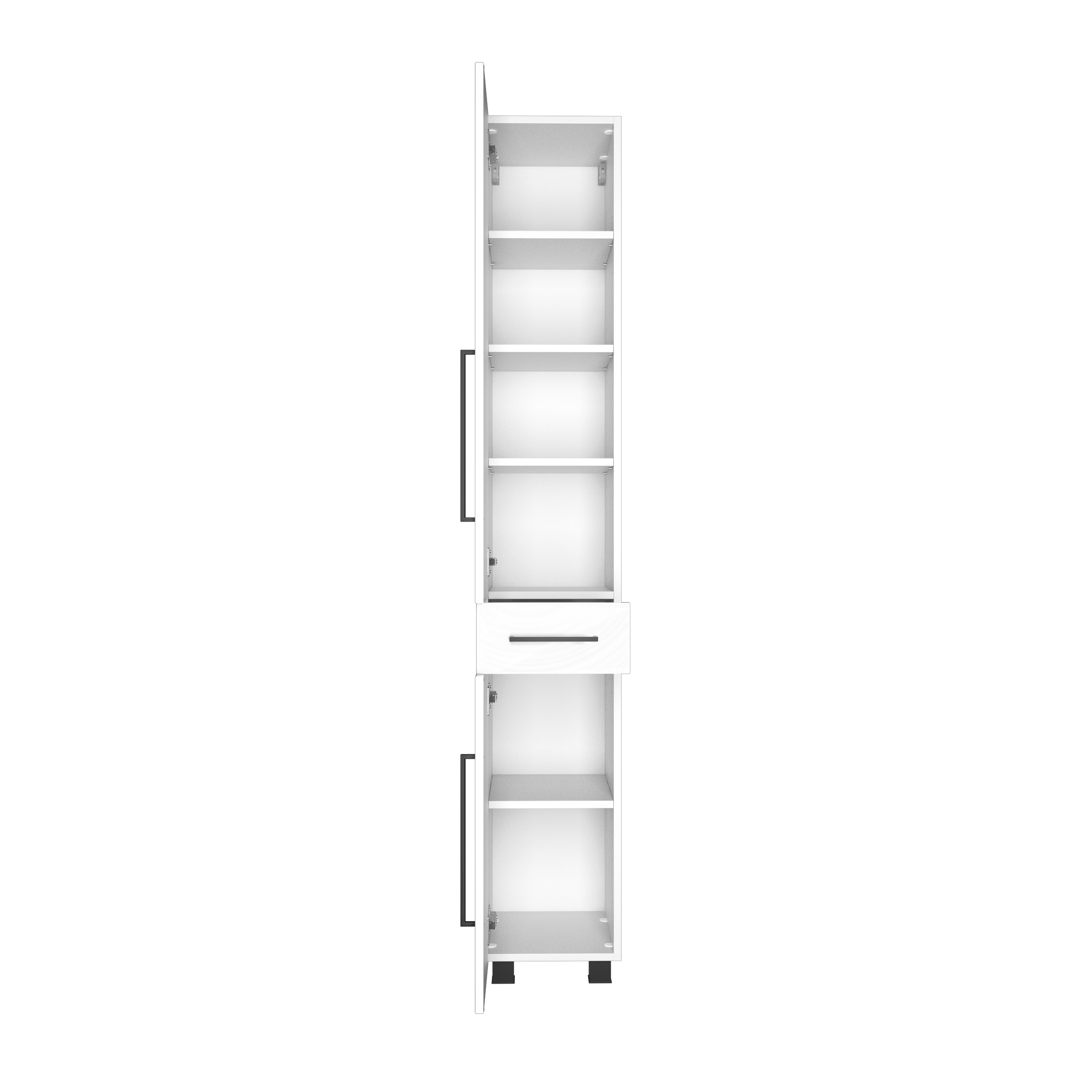 Colonne Dusan à 2 portes & 1 tiroir - blanc - Image 3