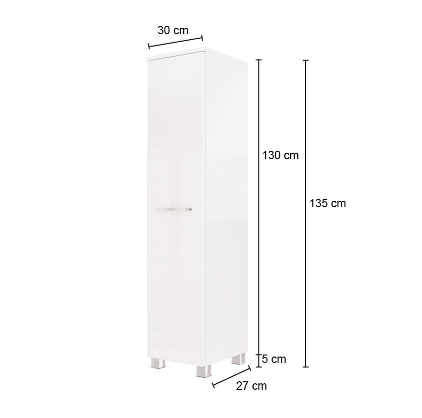 Colonne Gene 30cm 1 porte - chêne wotan/vert fjord - Image 10