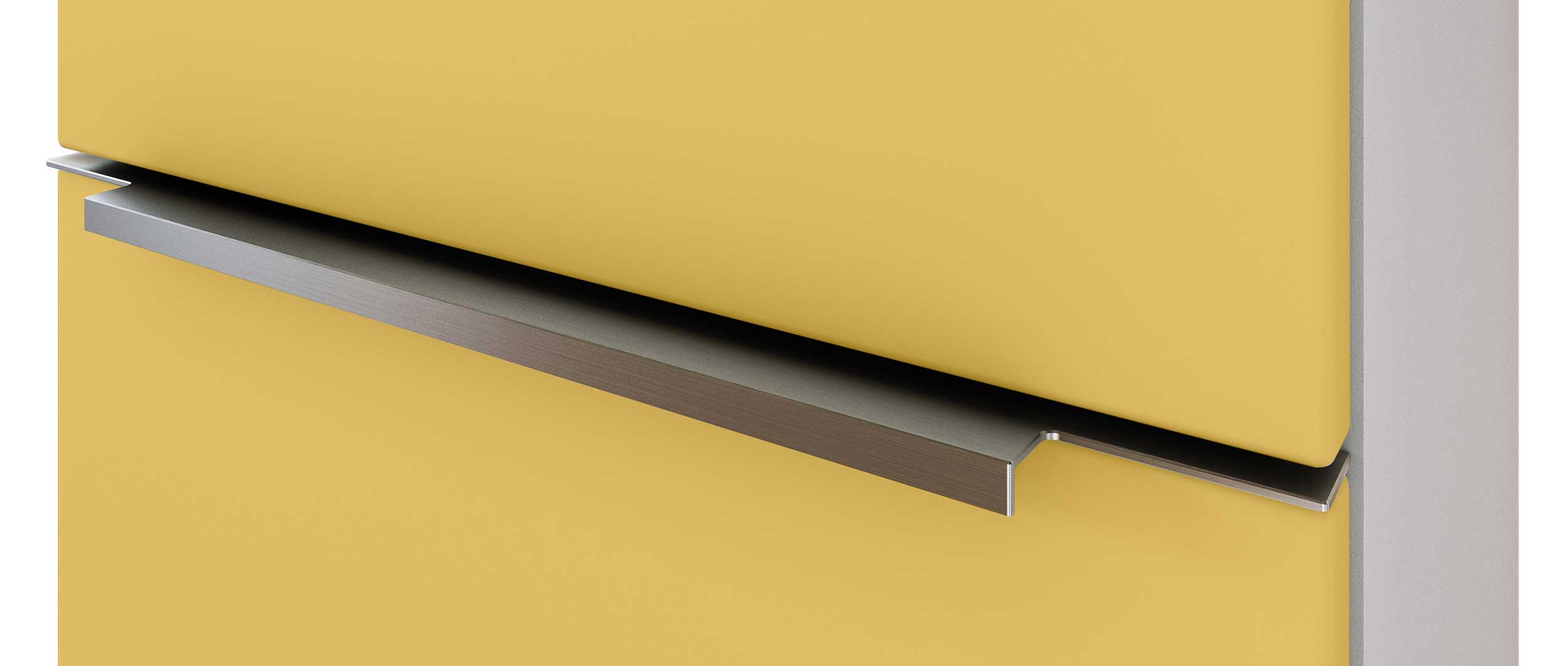 Colonne Hansen 40cm 2 portes et 1 tiroir - jaune/blanc - Image 5