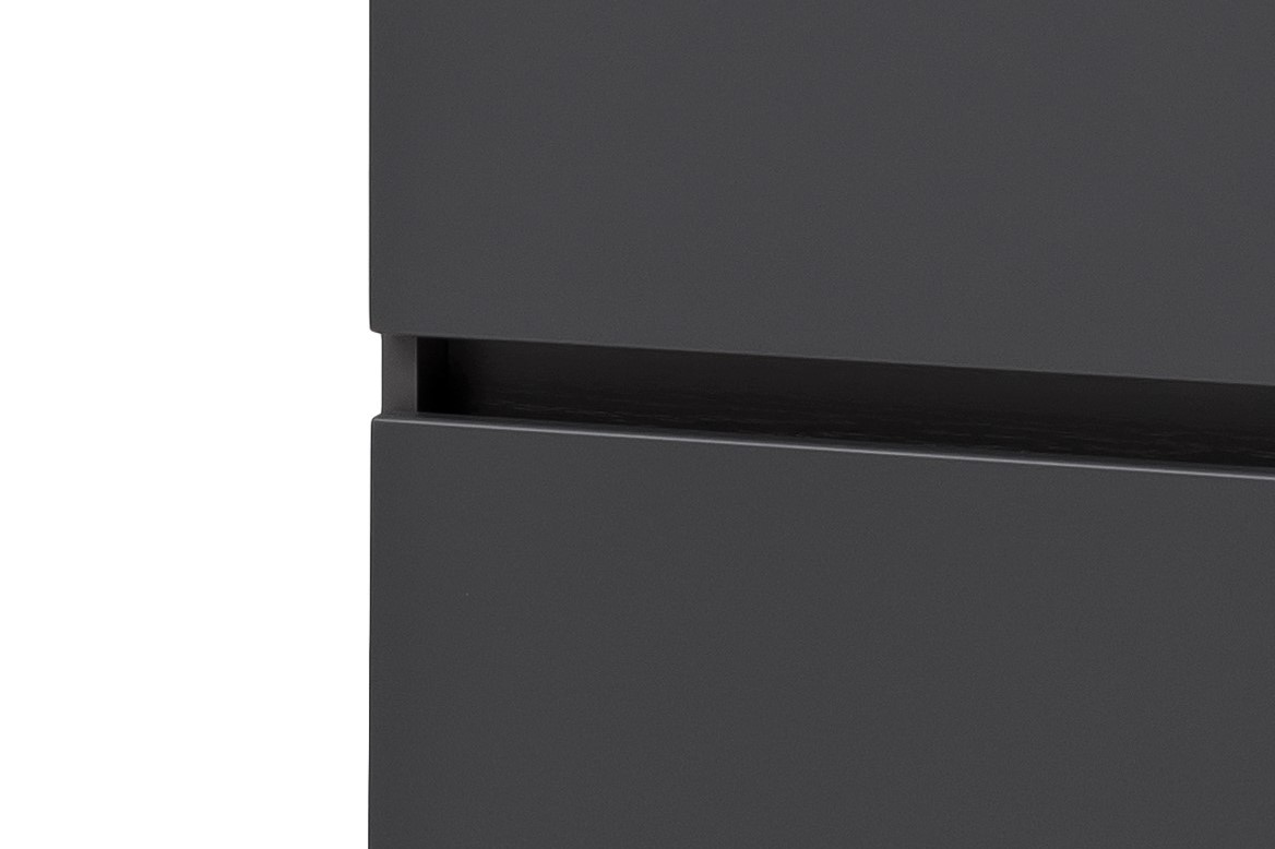 Colonne Kornel/Pisca 40cm 2 portes & 1 tiroir - gris graphite - Image 9