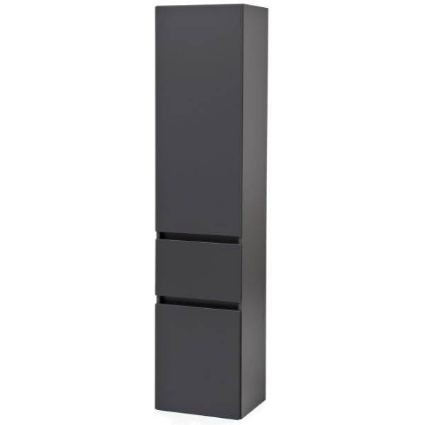 Colonne Kornel/Pisca 40cm 2 portes & 1 tiroir - gris graphite - Image 1