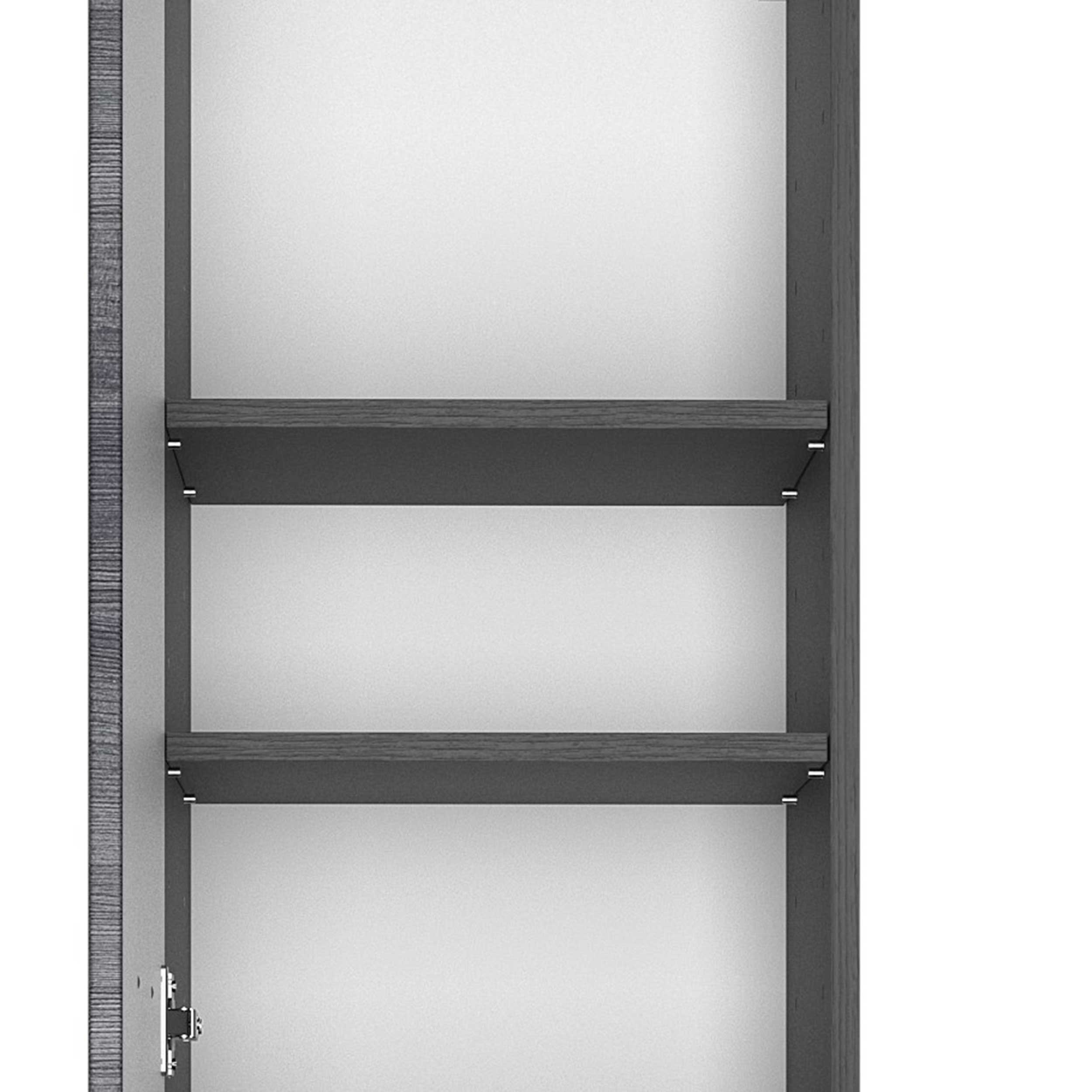 Colonne Lotuk basse avec 2 portes & 1 tiroir - chêne gris - Image 12