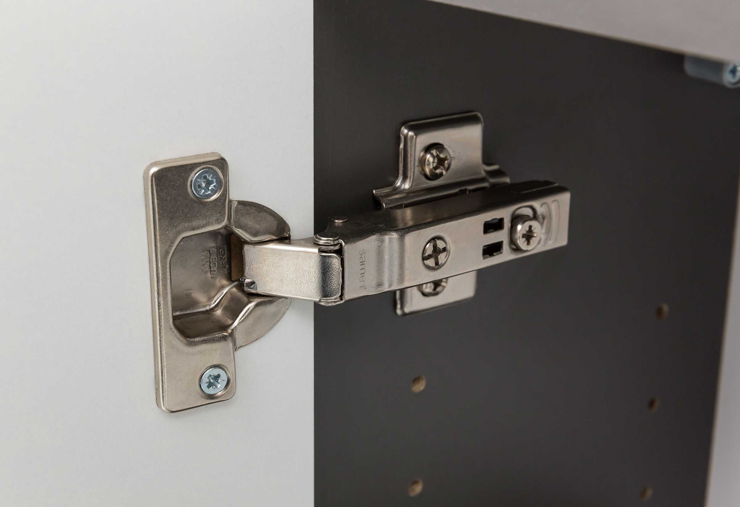 Colonne Lotuk haute avec 2 portes & 1 tiroir - chêne gris - Image 11